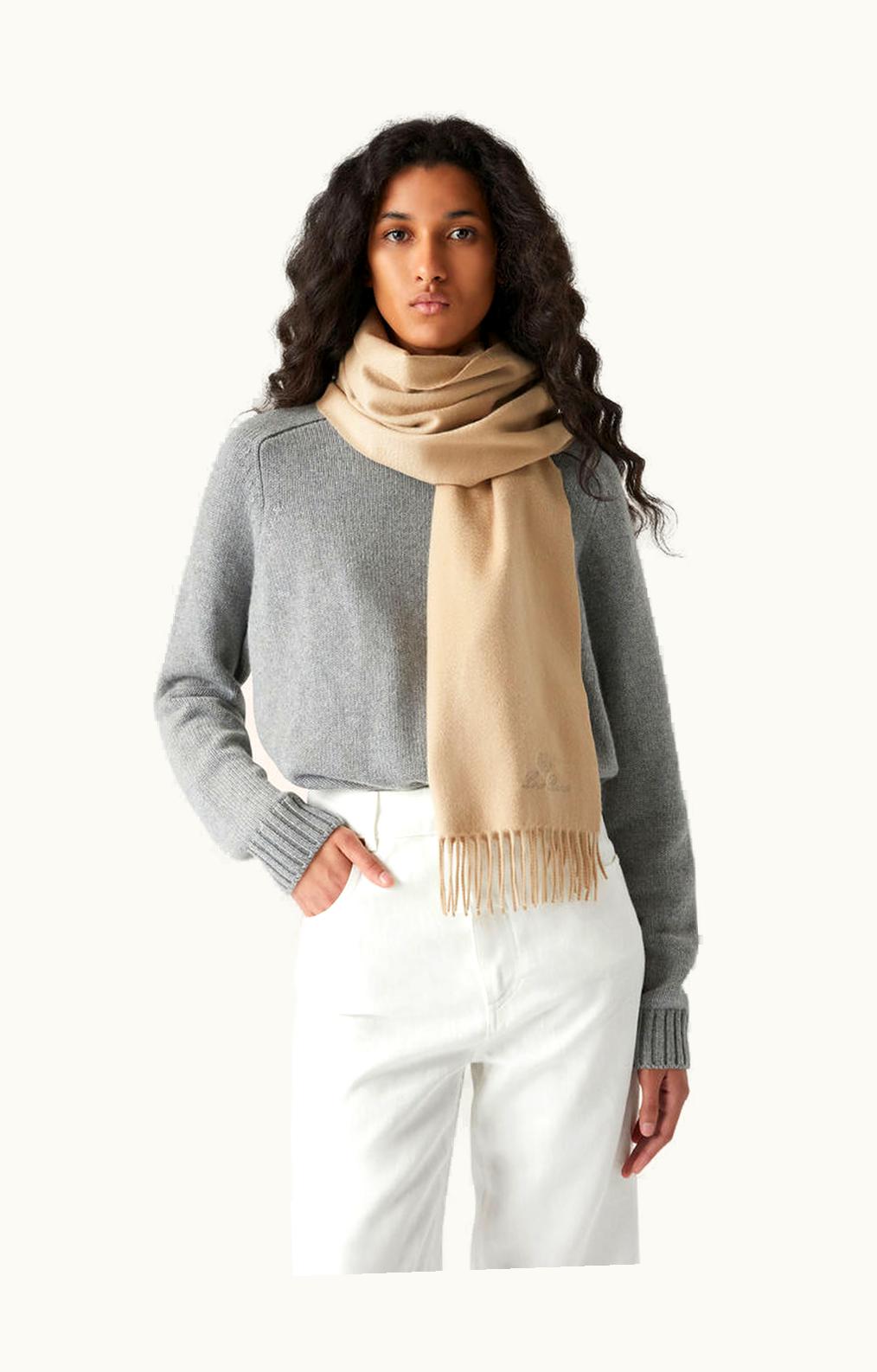 Loro Piana Loro Piana Grande Unita Scarf Shadow Gold