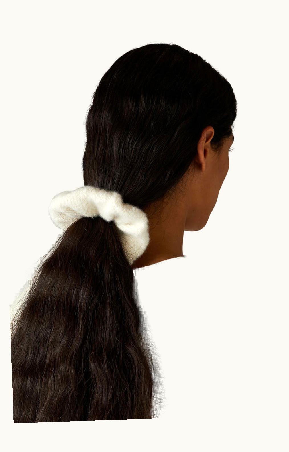 Loro Piana Loro Piana Cashmere Cocooning Scrunchie Natural Snow