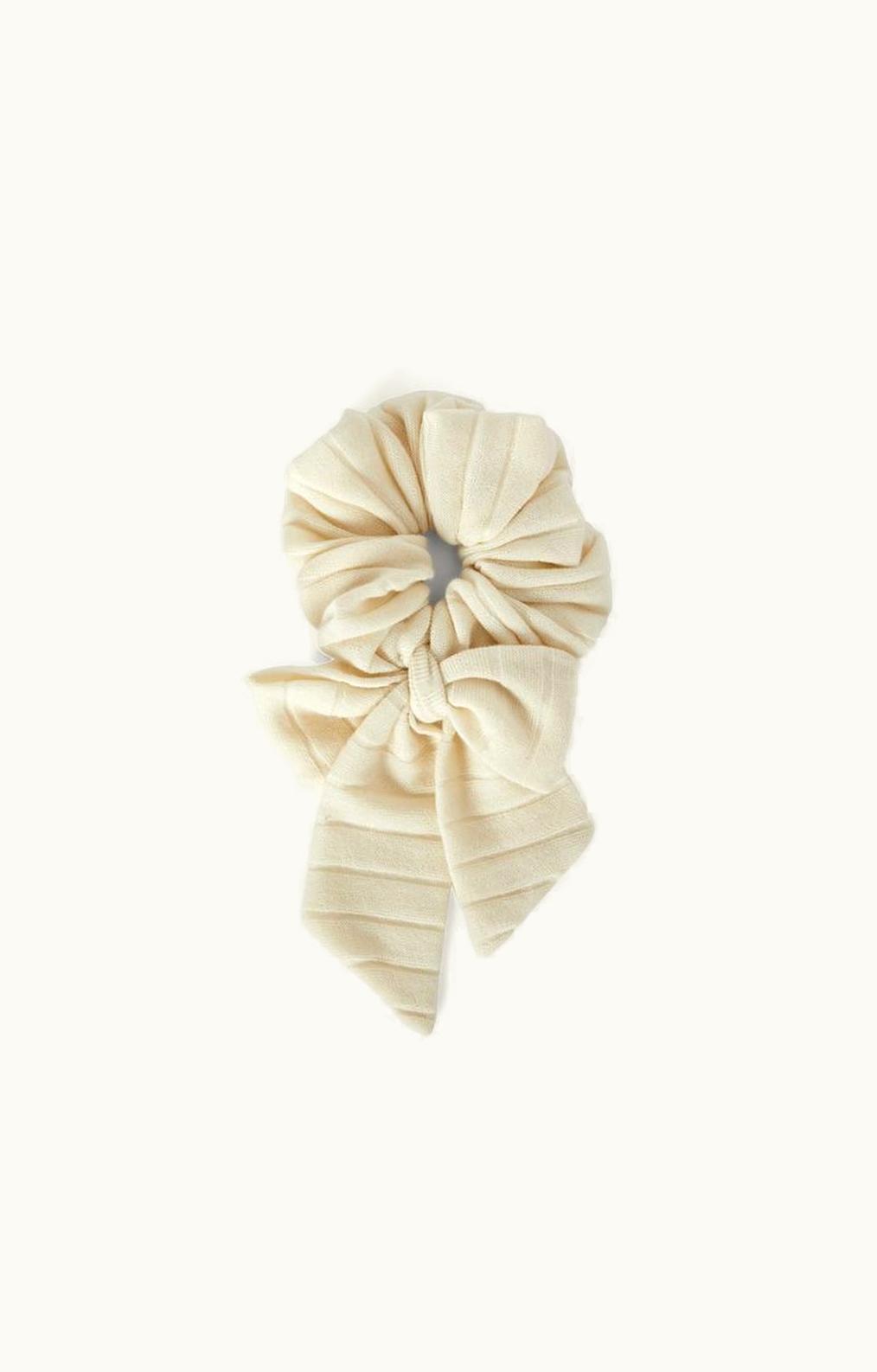 Loro Piana Loro Piana Cozy Stripe Cashmere Scrunchie Earth Tone