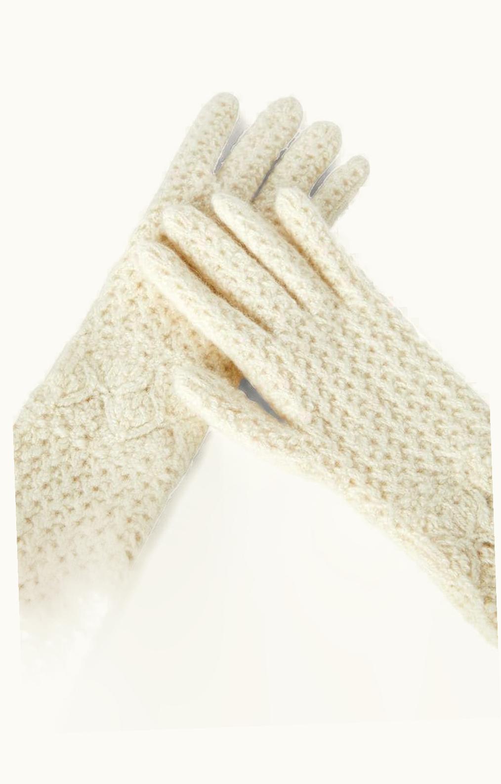 Loro Piana Loro Piana Engadin Gloves White Snow