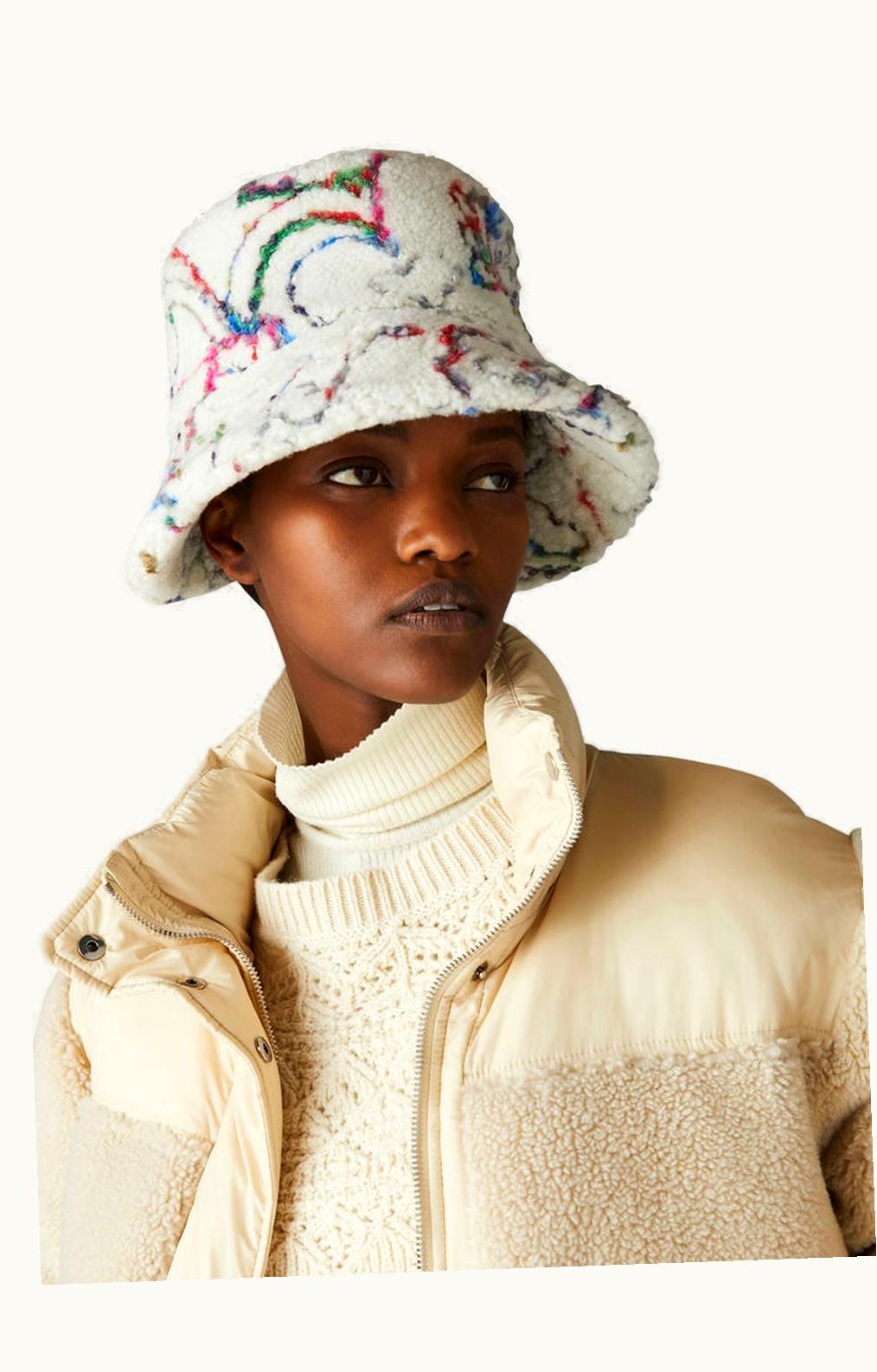 Loro Piana Loro Piana Zita Hat Embroidered Shearling