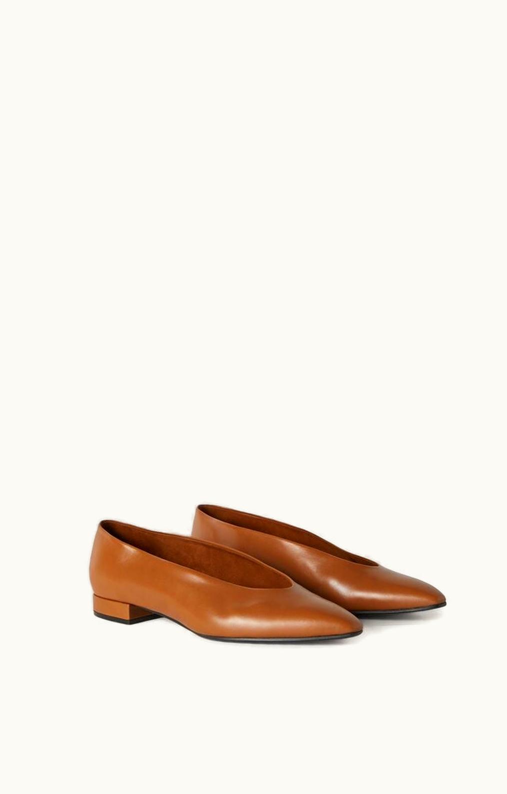 Loro Piana Loro Piana Rebecca Ballerinas Saddle Brown