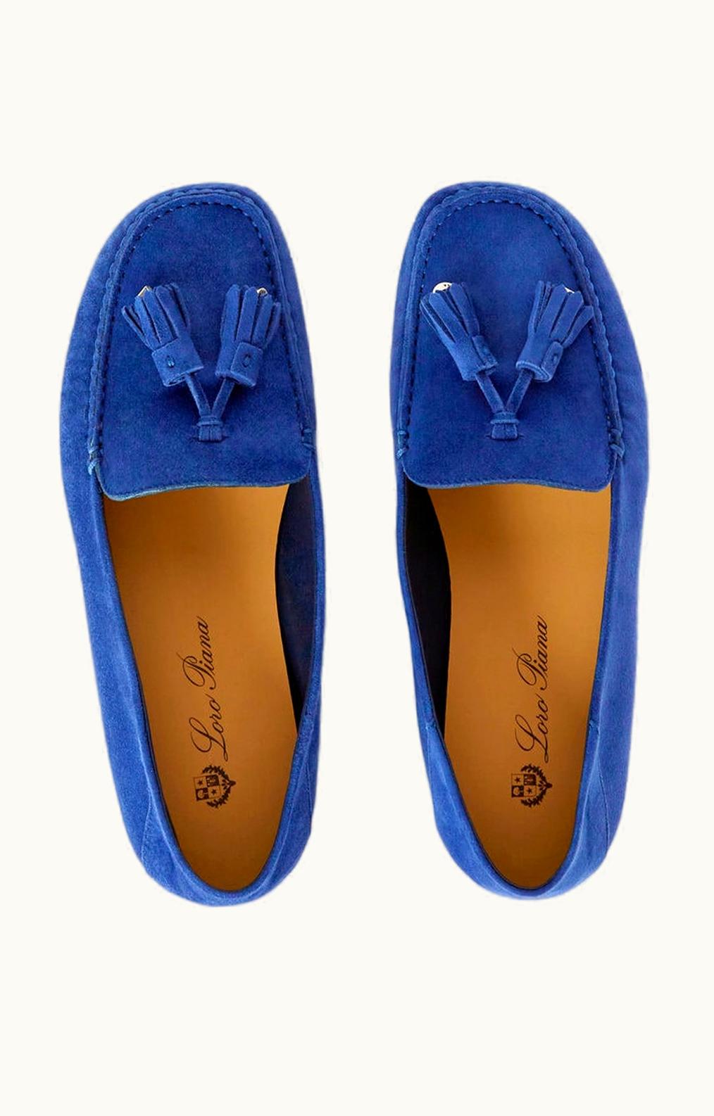 Loro Piana Loro Piana Dot Sole Loafers Blue Fluorite