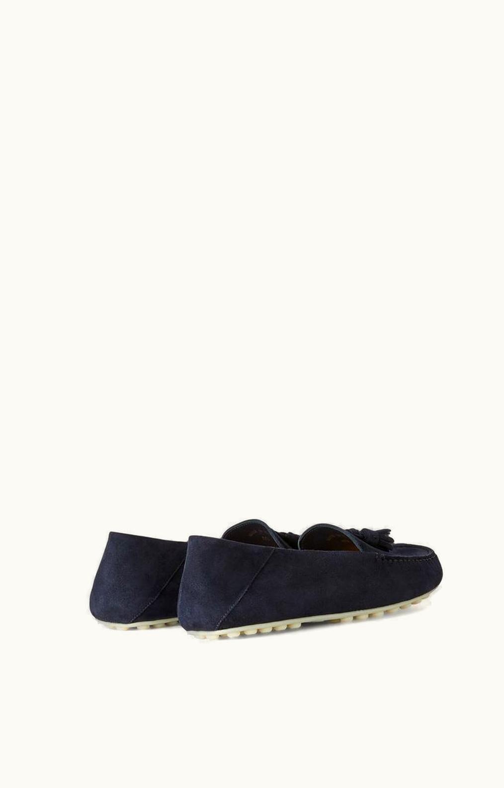 Loro Piana Loro Piana Dot Sole Loafers Navy Blue