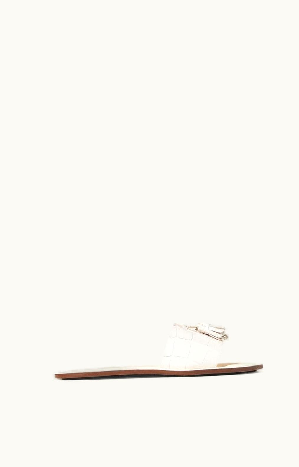 Loro Piana Loro Piana Tassels Charms Sandals White