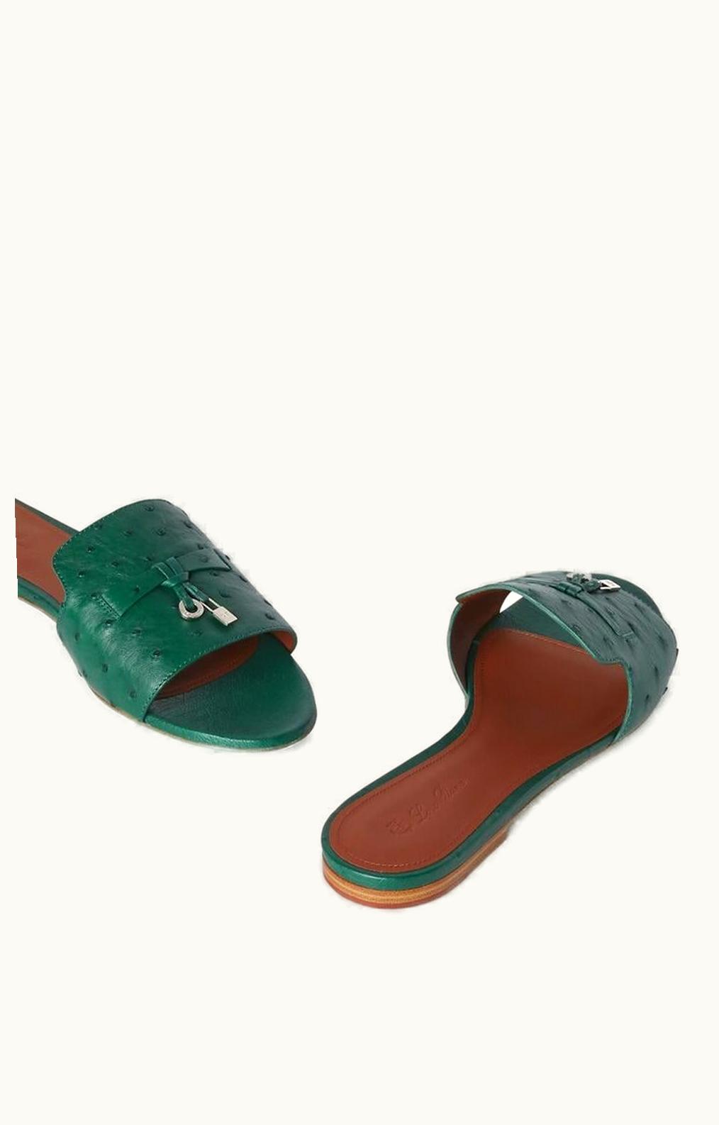 Loro Piana Loro Piana Summer Charms Sandal Forest Leaves