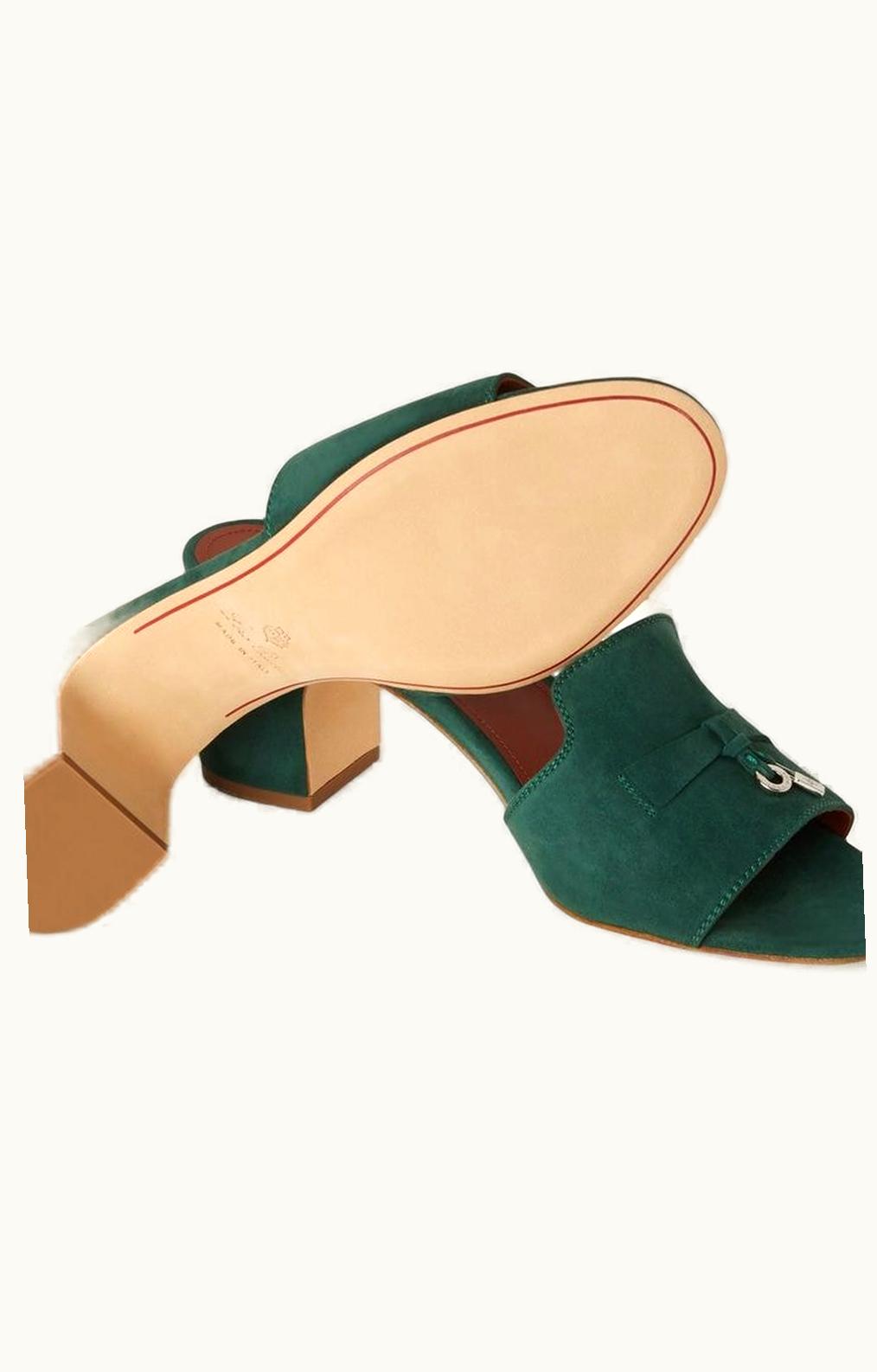 Loro Piana Loro Piana Summer Charms Sandal Dark Green Pine