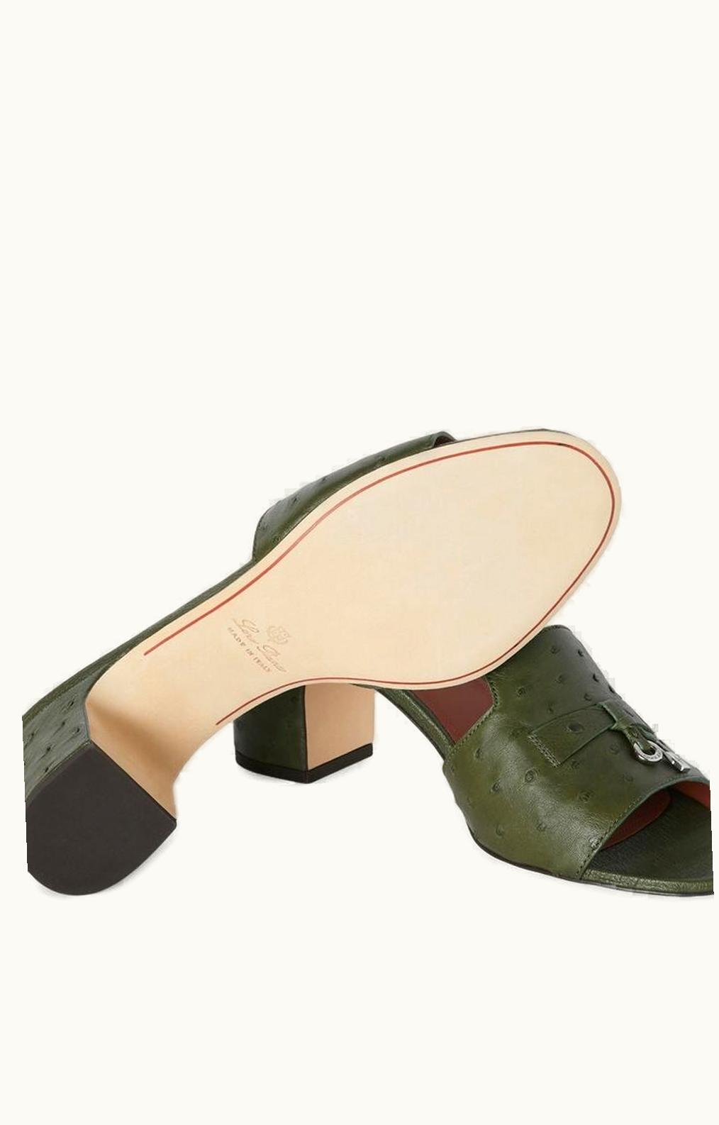 Loro Piana Loro Piana Summer Charms Sandals Dark Lichen Green