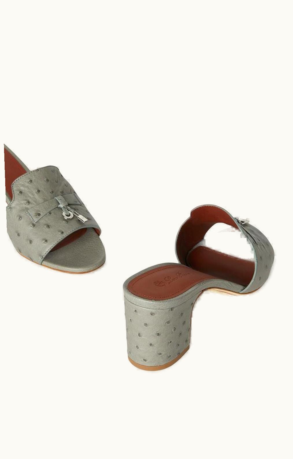 Loro Piana Loro Piana Summer Charms Sandals Yerba Mate