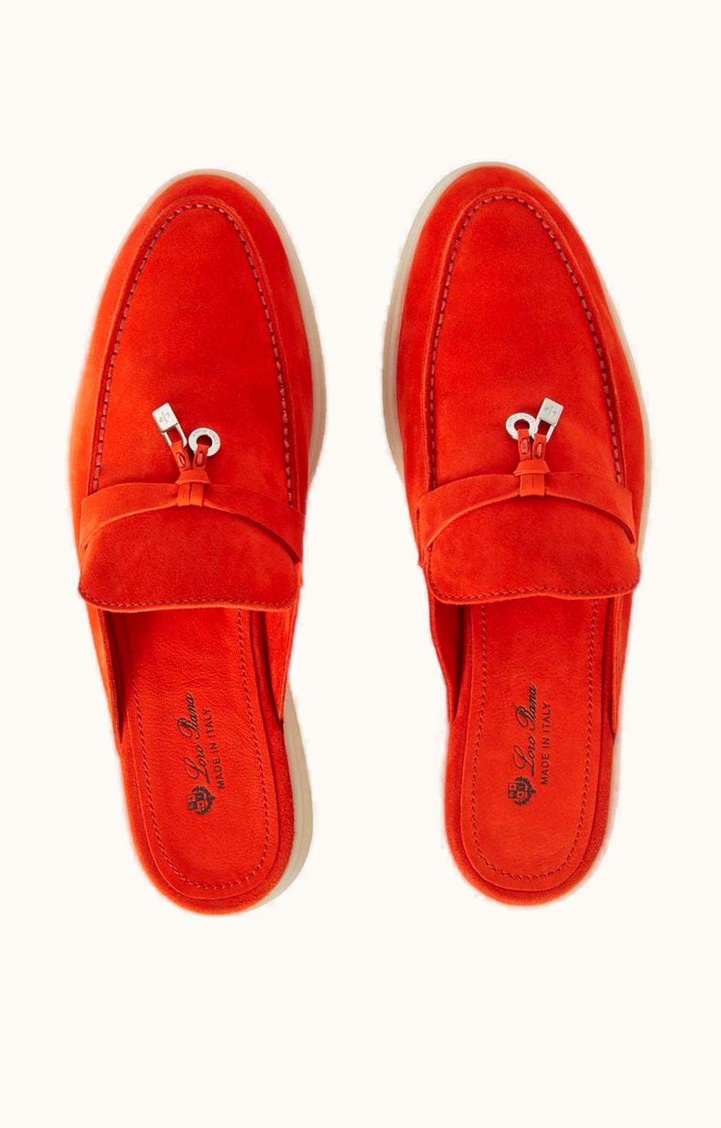 Loro Piana Loro Piana Babouche Charms Walk Loafers Orange Flame