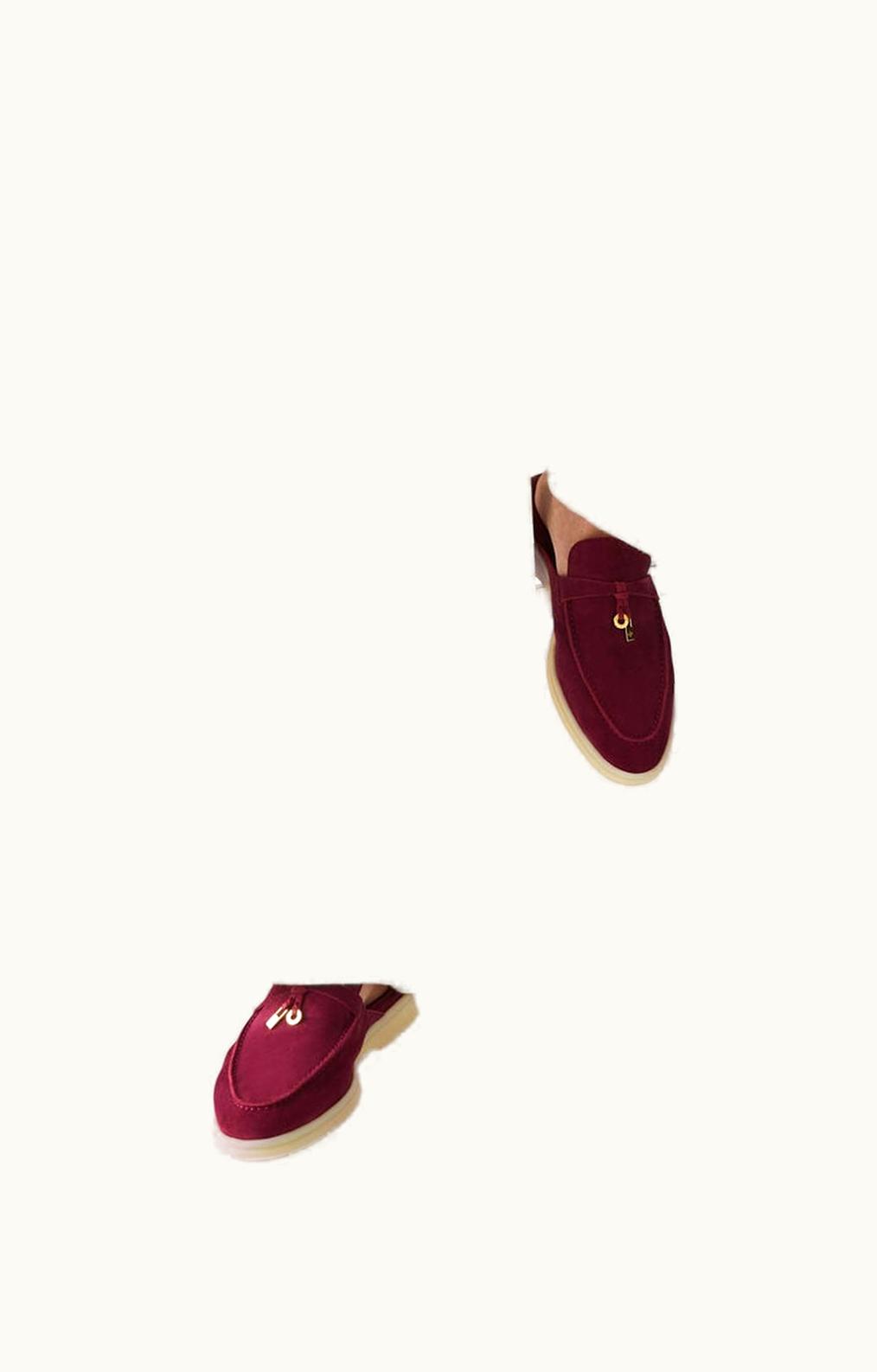 Loro Piana Loro Piana Babouche Charms Walk Loafers Bright Amaranth