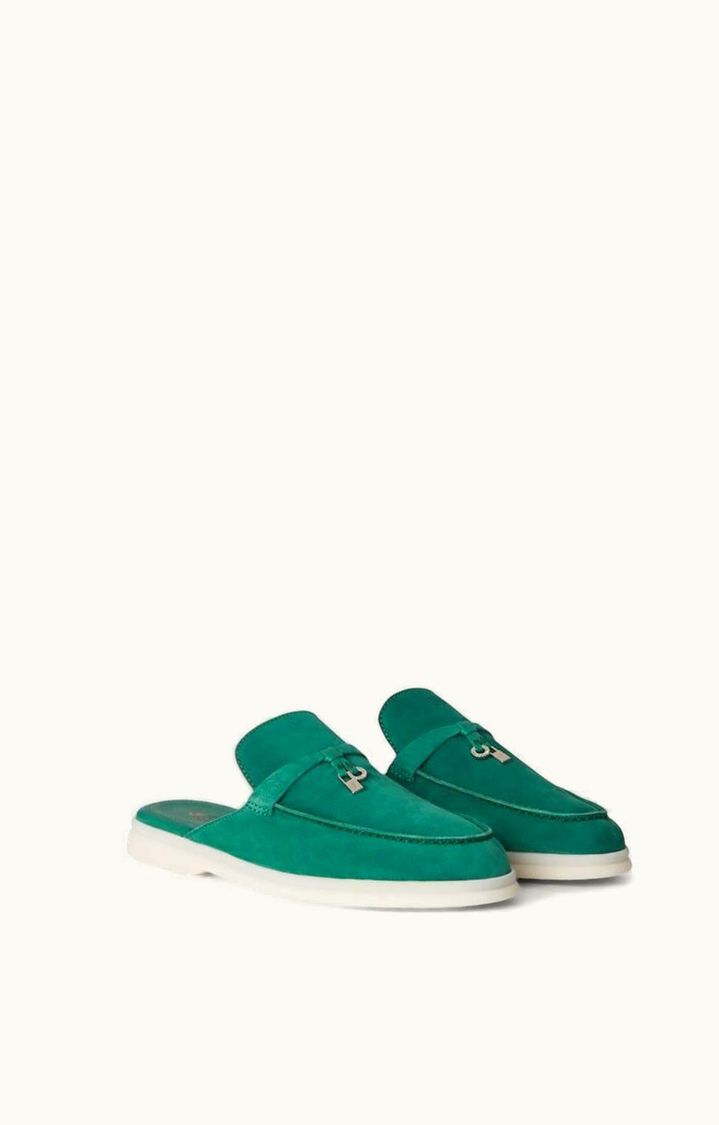 Loro Piana Loro Piana Babouche Charms Walk Loafers Forest Leaves