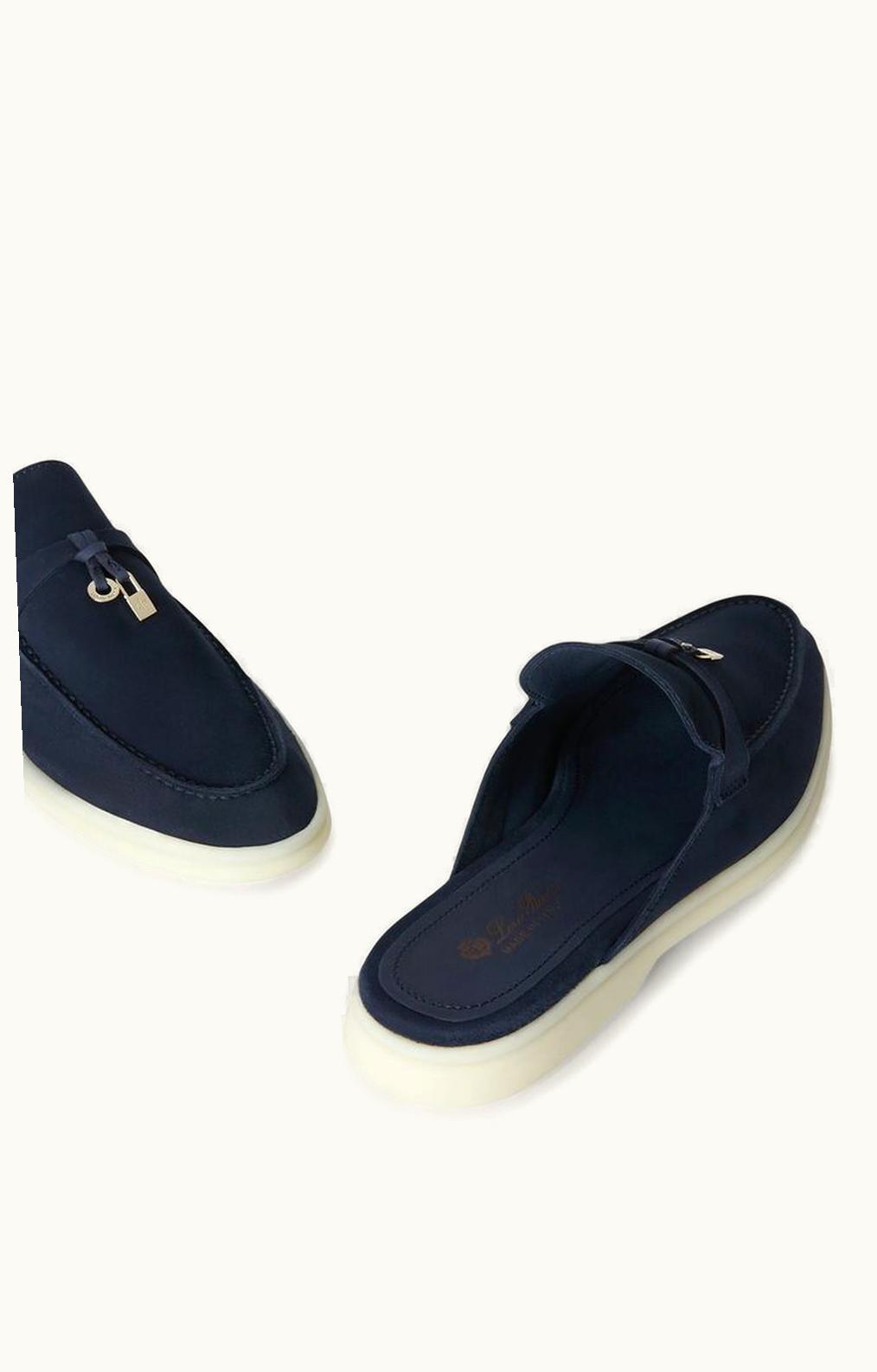 Loro Piana Loro Piana Babouche Charms Walk Loafers Argo Blue Melange