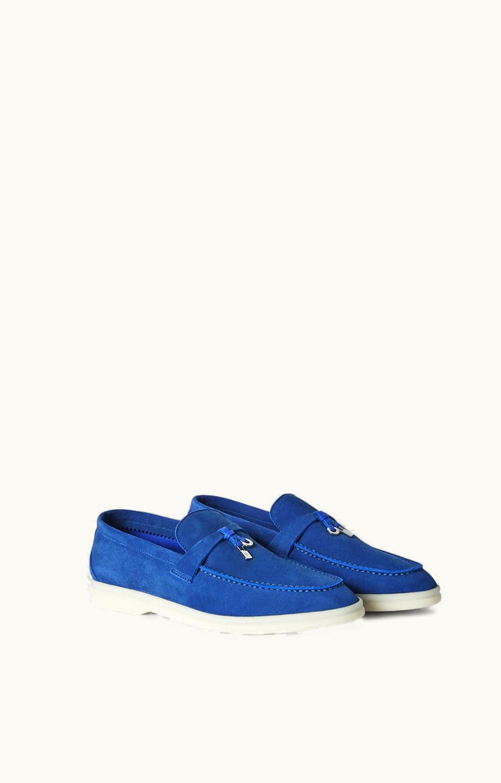 Loro Piana Loro Piana Summer Charms Walk Loafers Blue Fluorite