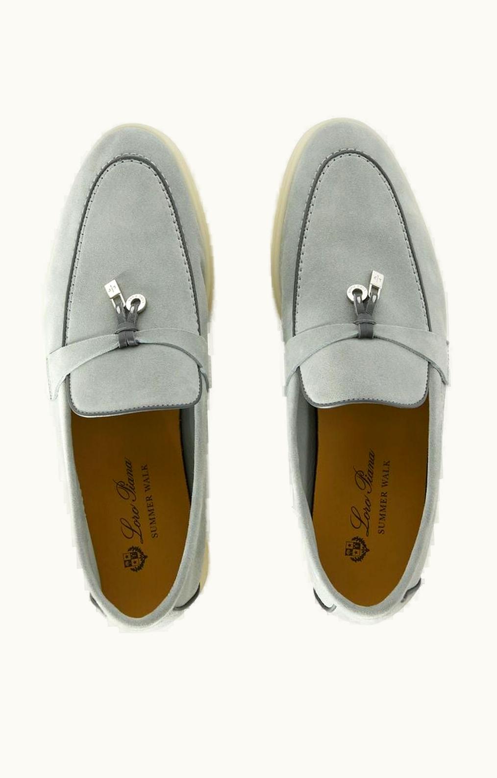 Loro Piana Loro Piana My Charms Summer Charms Walk Loafers Eucalyptus Suede