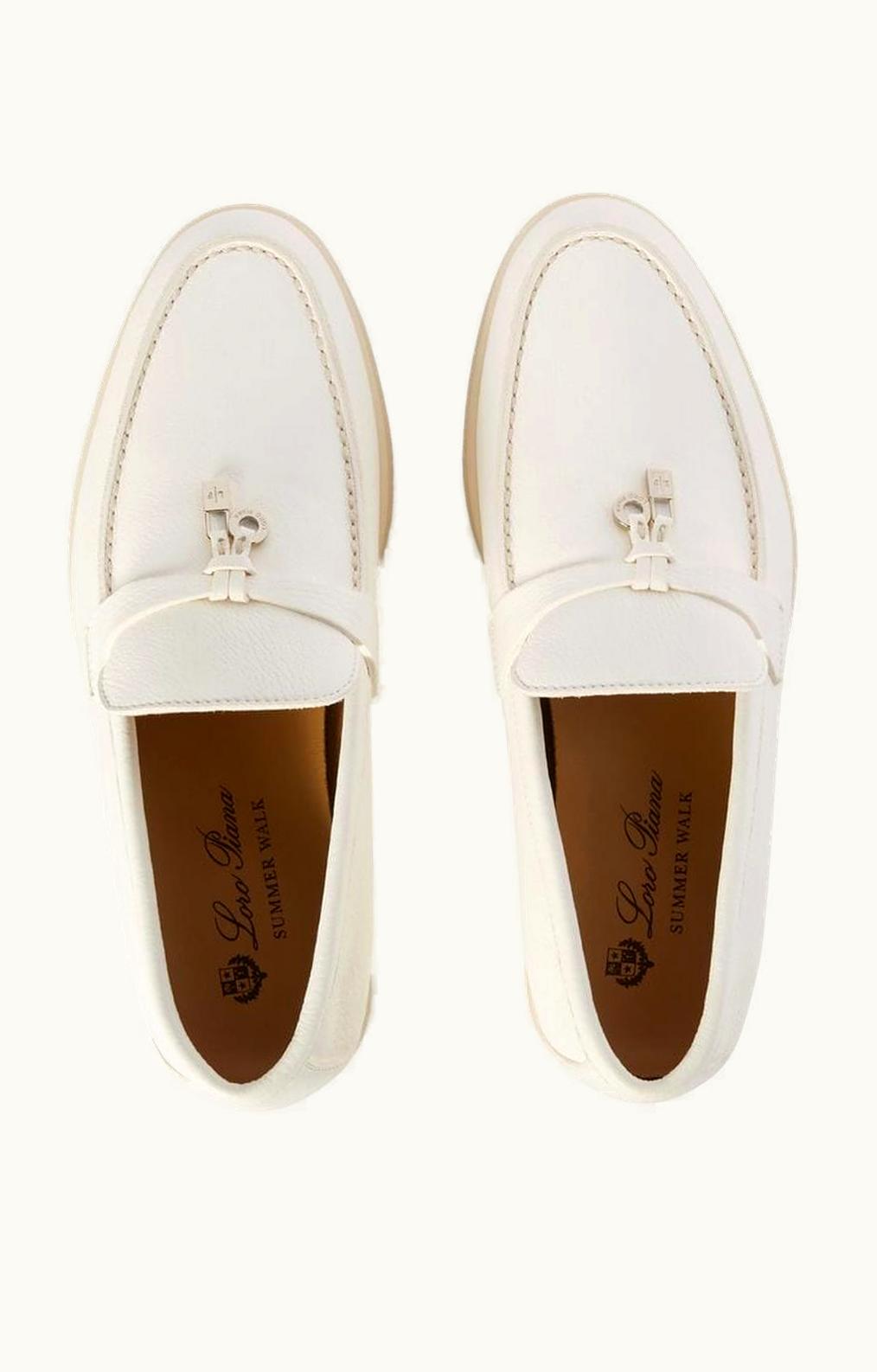 Loro Piana Loro Piana Summer Charms Walk Loafers White