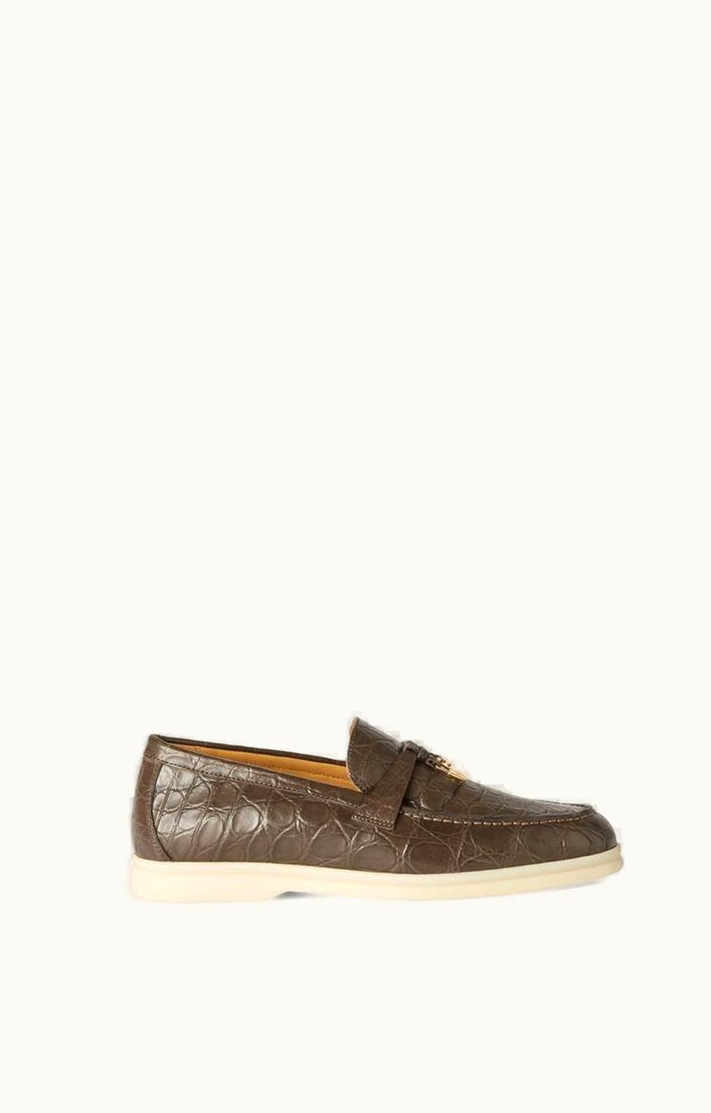 Loro Piana Loro Piana Summer Charms Walk Loafers Warm Gray