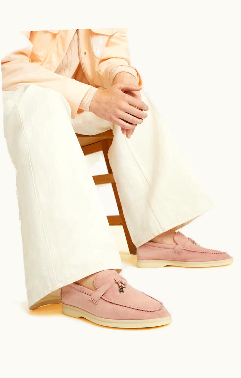 Loro Piana Loro Piana My Charms Sport Loafers Pink Sand