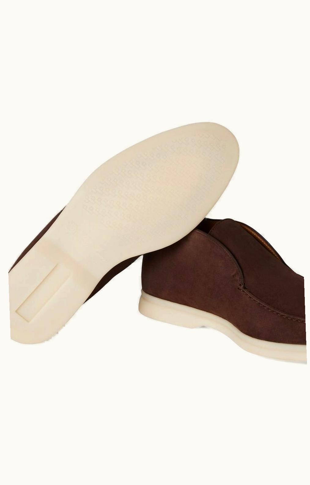 Loro Piana Loro Piana Open Walk Chukka Boots Chocolate Luxury Suede Ankle Boots Brown