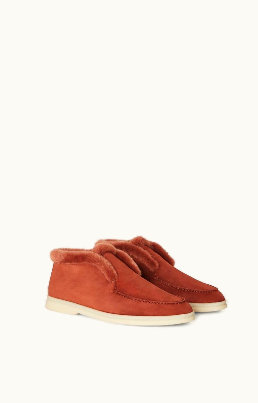 Loro Piana Loro Piana Open Walk Chukka Boots Rust