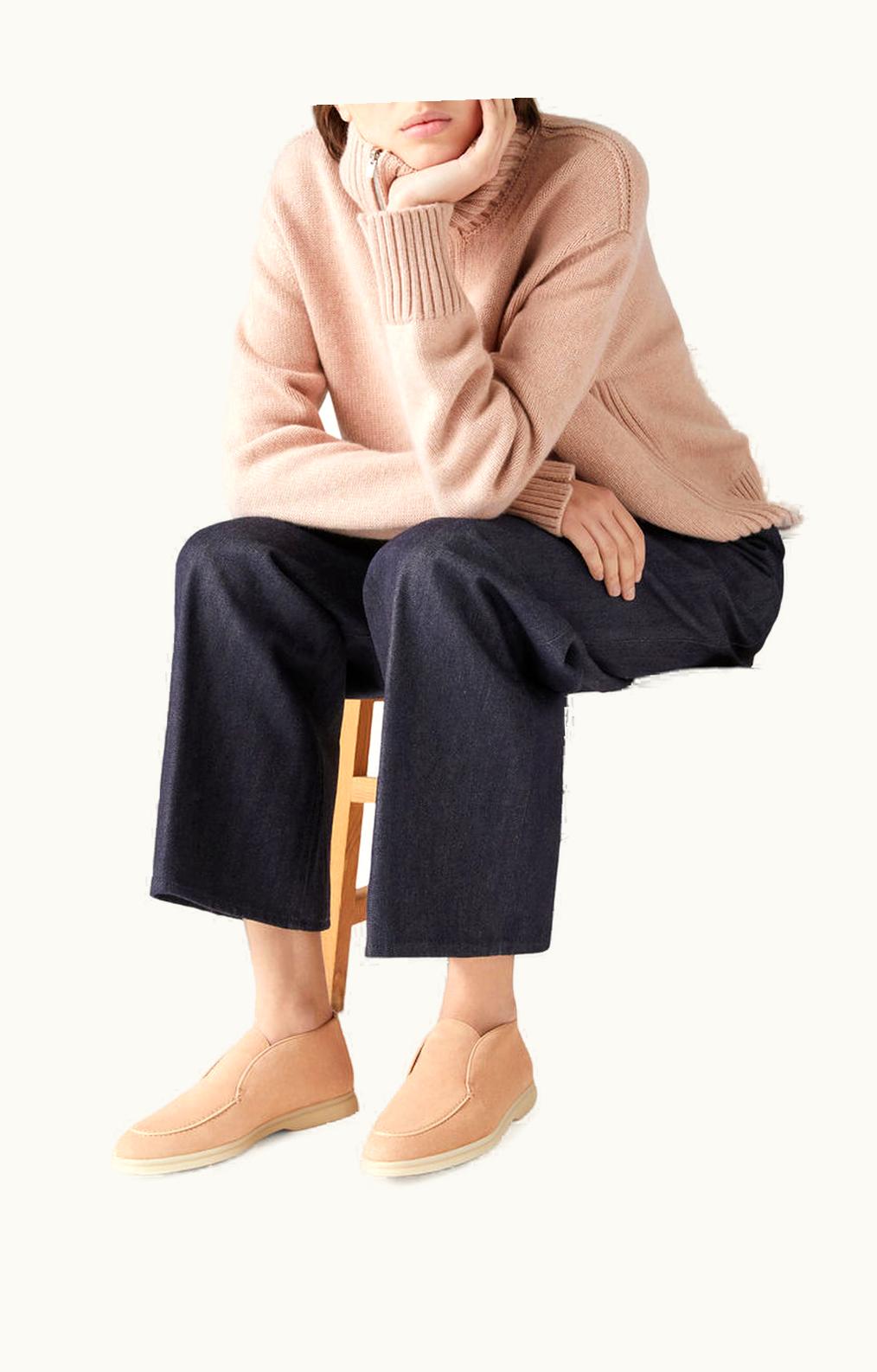 Loro Piana Loro Piana Open Walk Chukka Boots Pink Reef