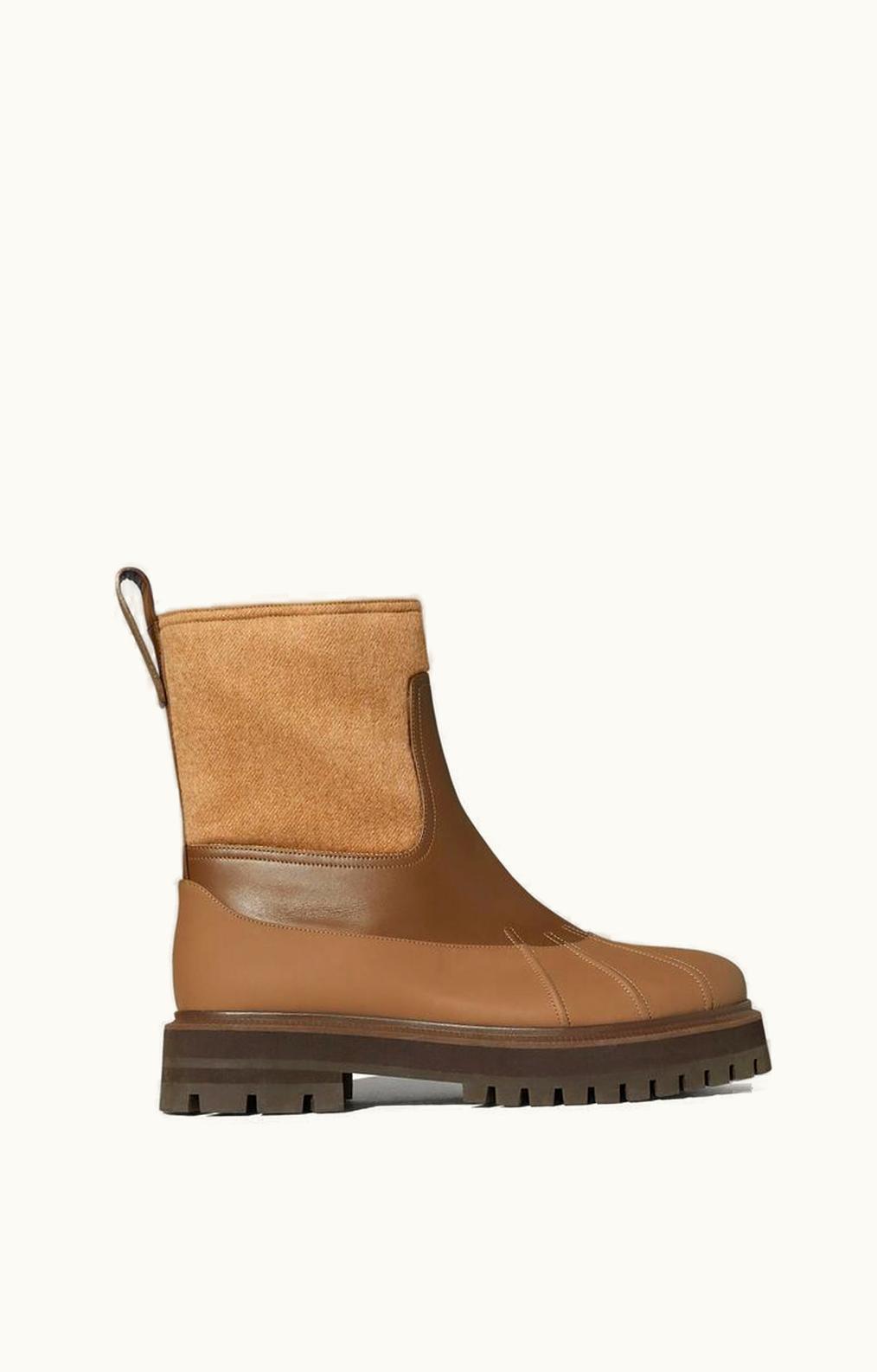 Loro Piana Loro Piana Regent Ankle Boot Autumn Chestnut Melange