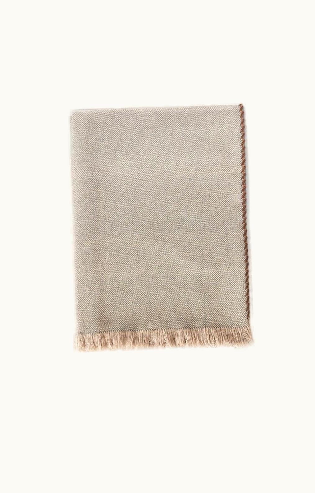 Loro Piana Loro Piana Gobi Throw Blanket Taupe / Green Blue