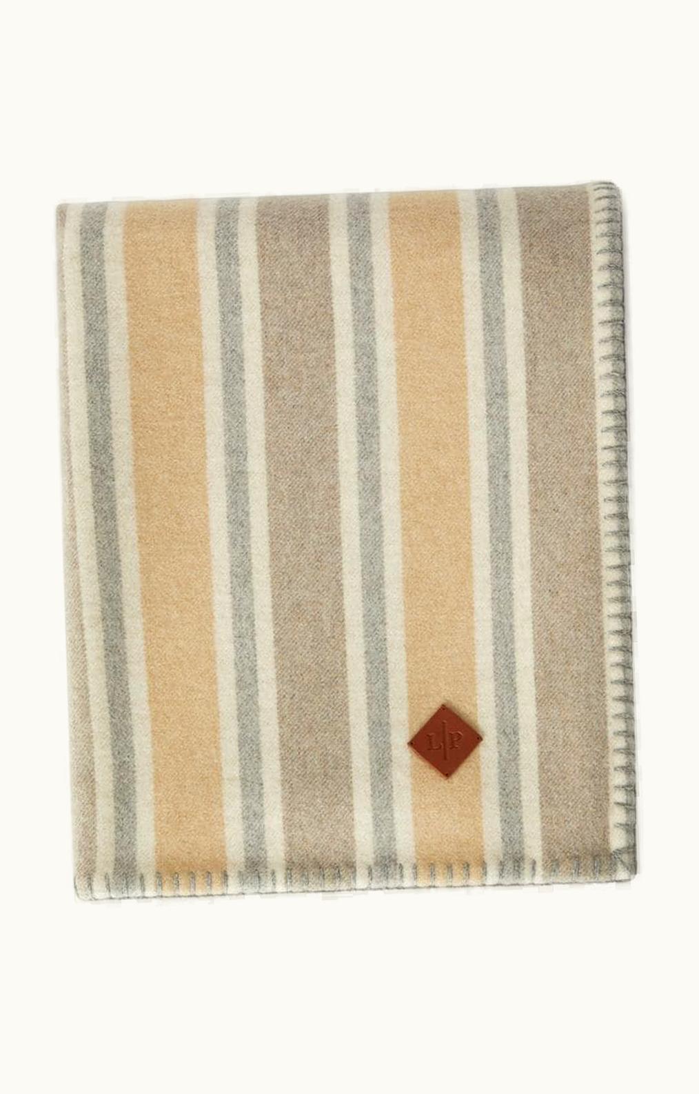 Loro Piana Loro Piana Melbourne Throw Blanket Natural/Brown