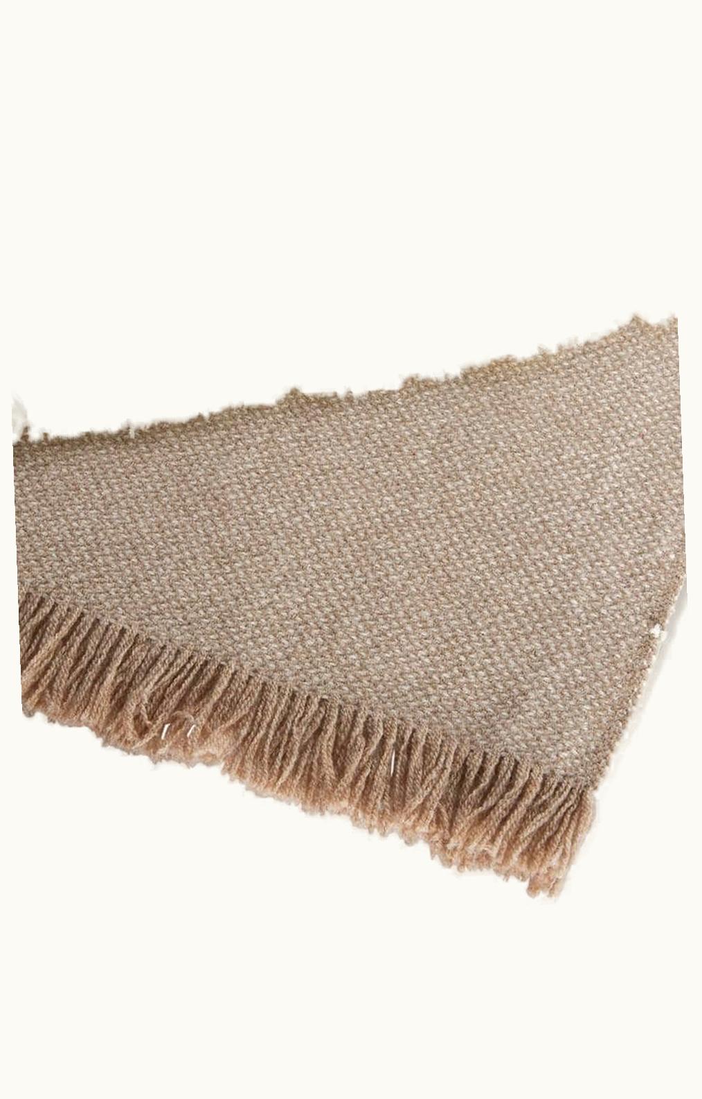 Loro Piana Loro Piana Gobi Throw Blanket White / Brown
