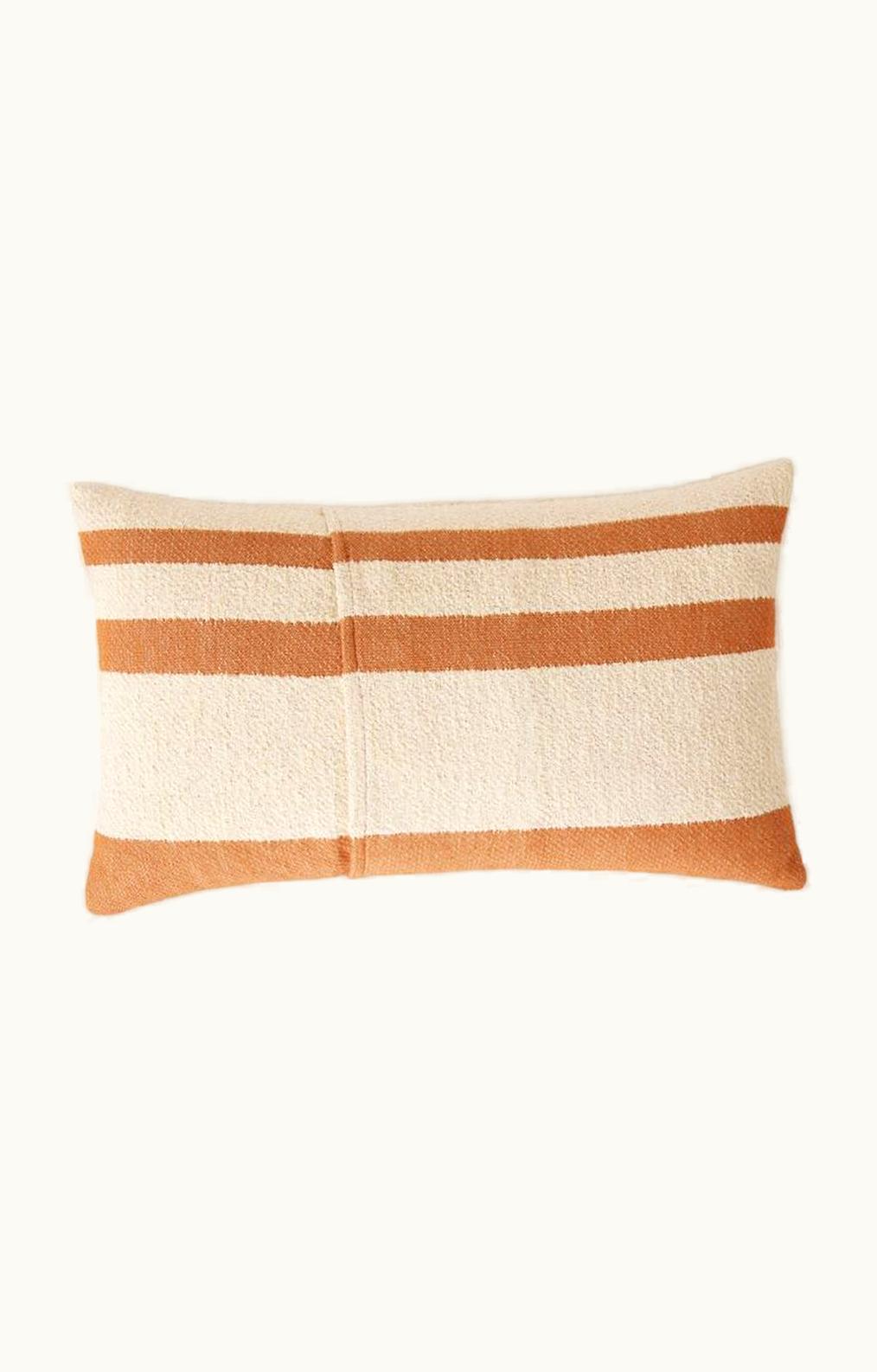 Loro Piana Loro Piana Moai Beach Cushion Terrycloth Striped Bouclé Cream/ White