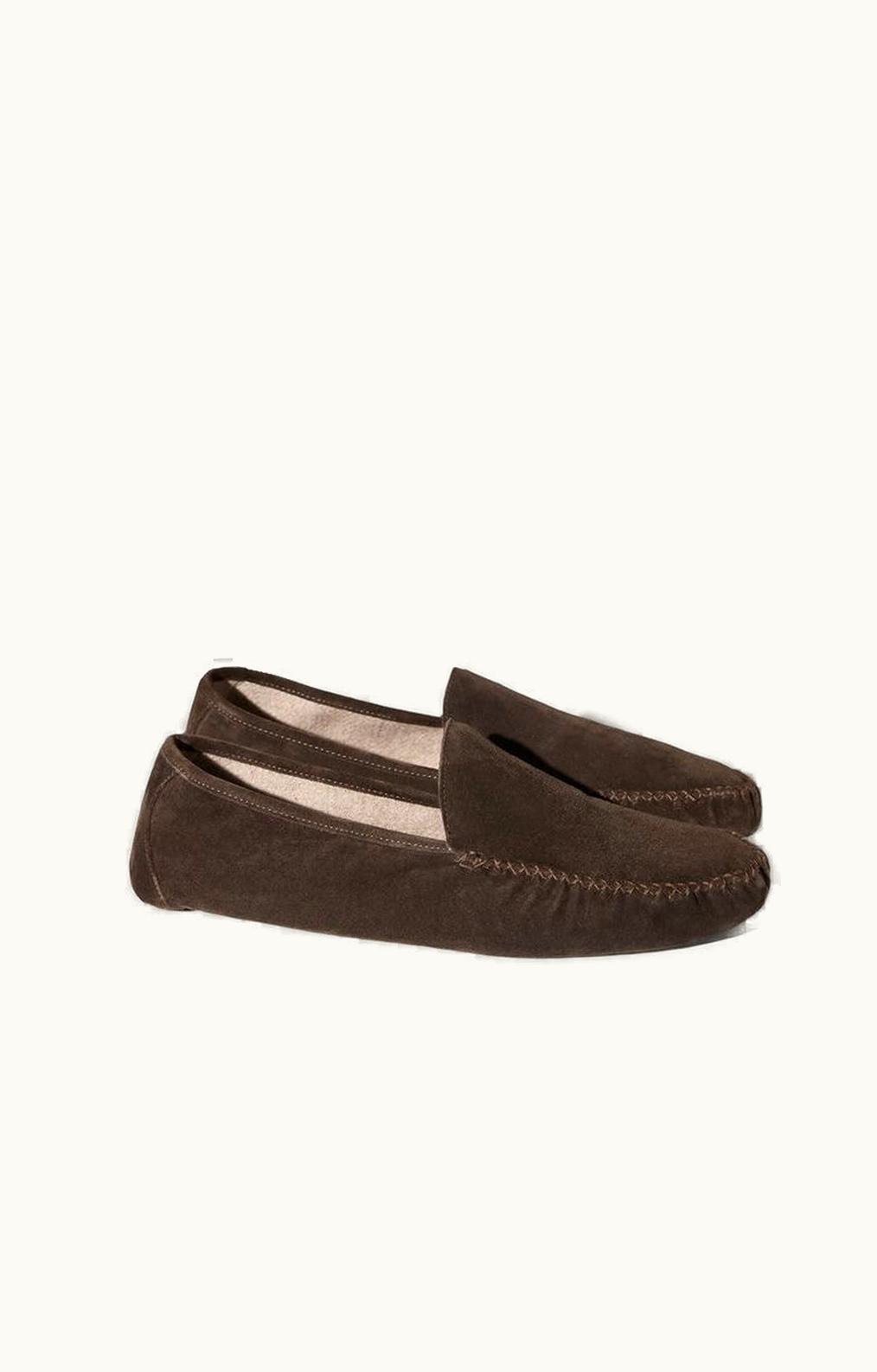 Loro Piana Loro Piana Maurice Slippers Chocolate/Walnut Melange