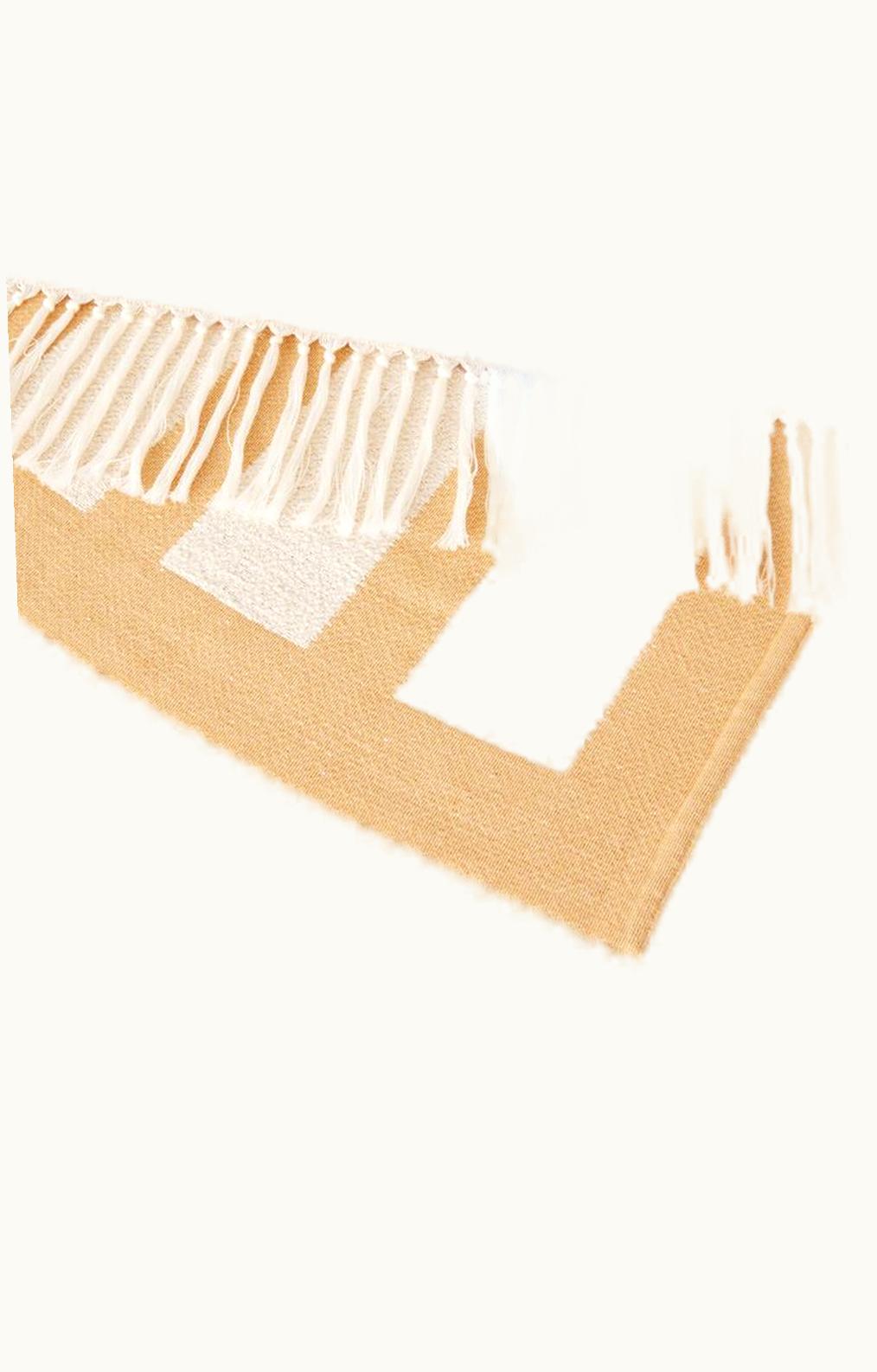 Loro Piana Loro Piana Moai Beach Towel Golden Cream/ White