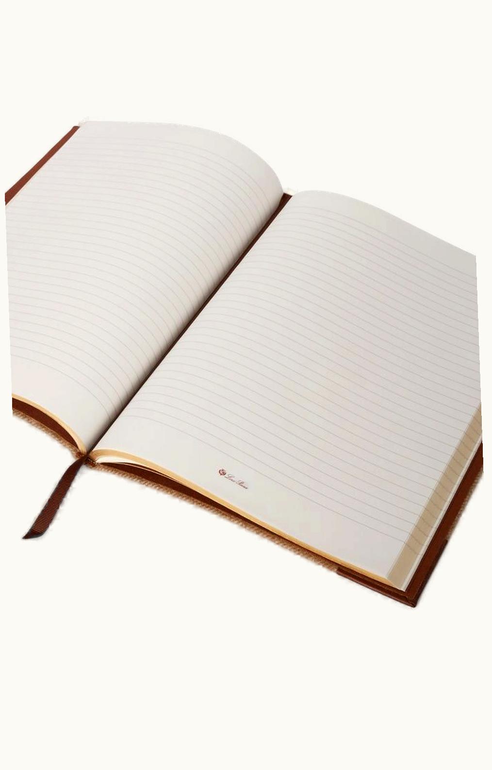 Loro Piana Loro Piana My Lp Cashmere Hardcover Notebook Dark Cord Mel