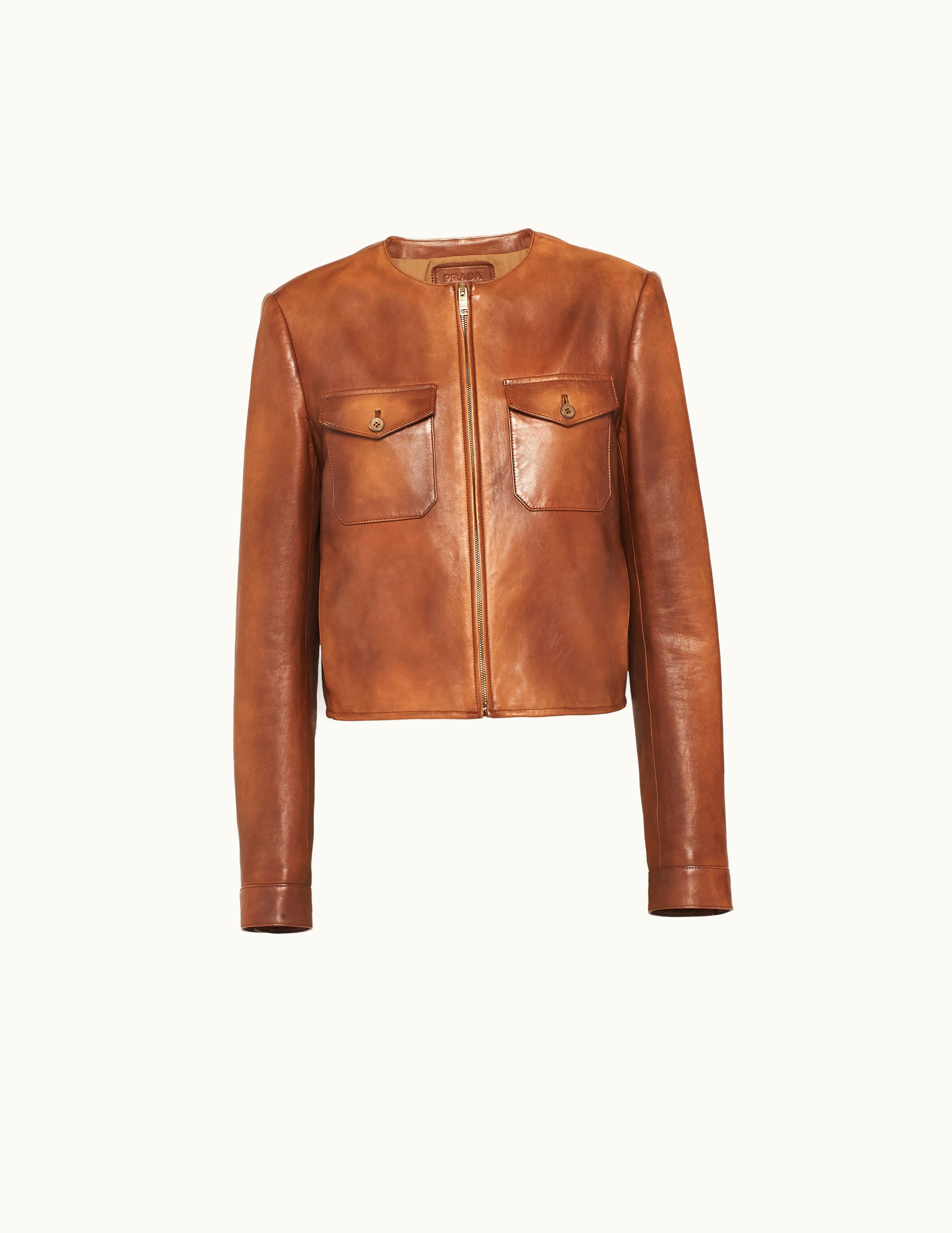Prada Prada Palisander Nappa Leather Jacket