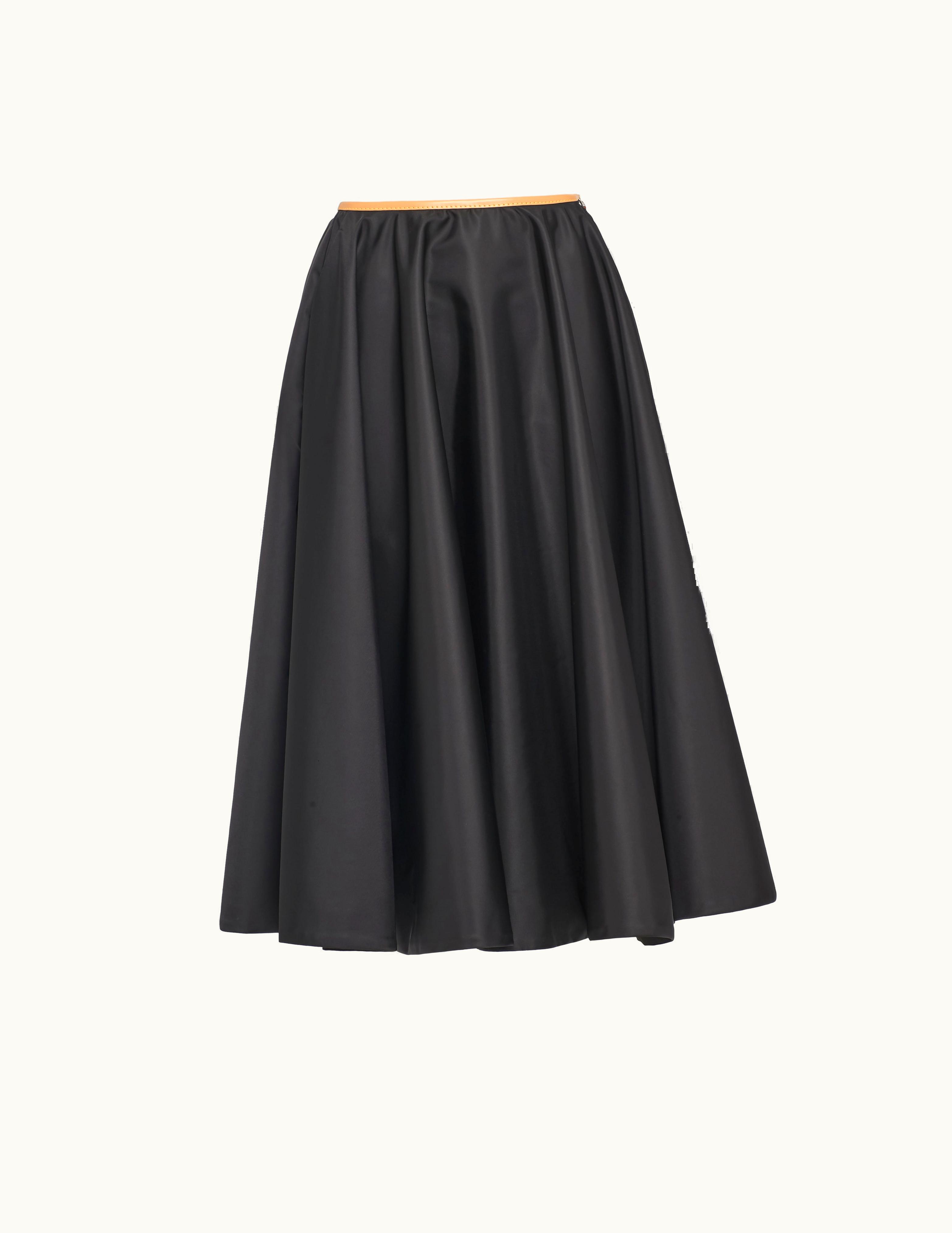 Prada Prada Black Full Re-nylon Skirt