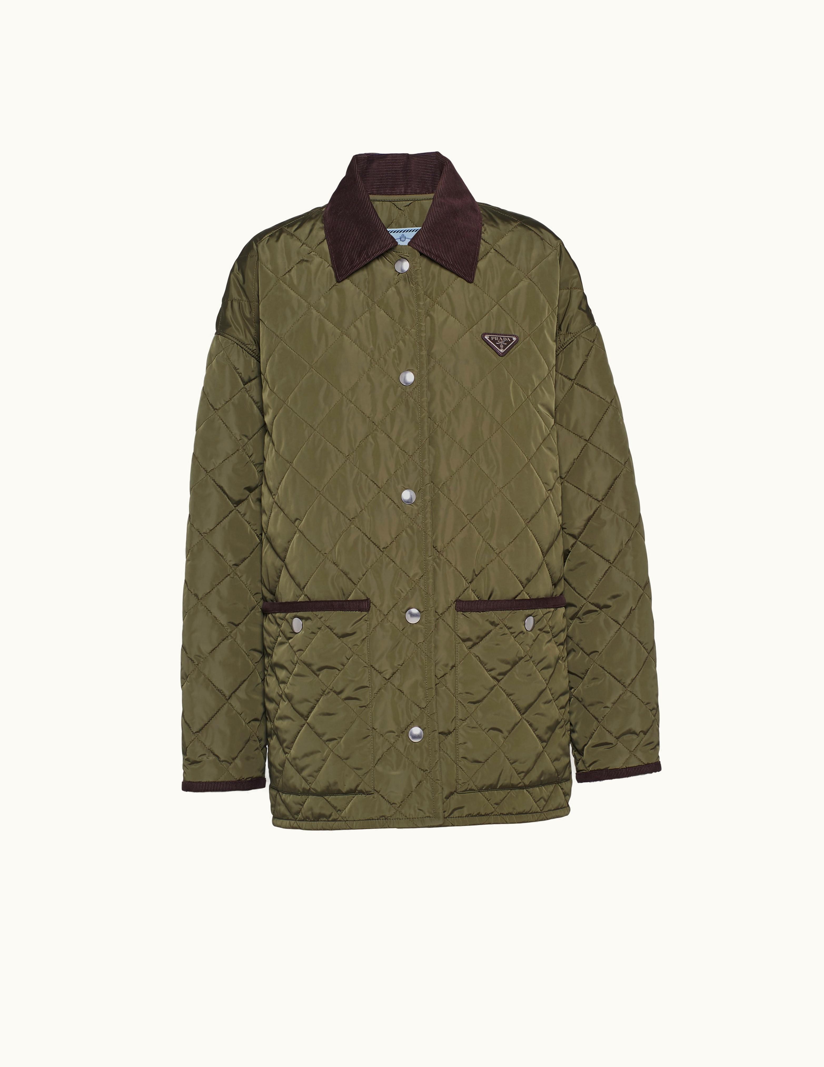 Prada Prada Military Green Light Re-nylon Jacket