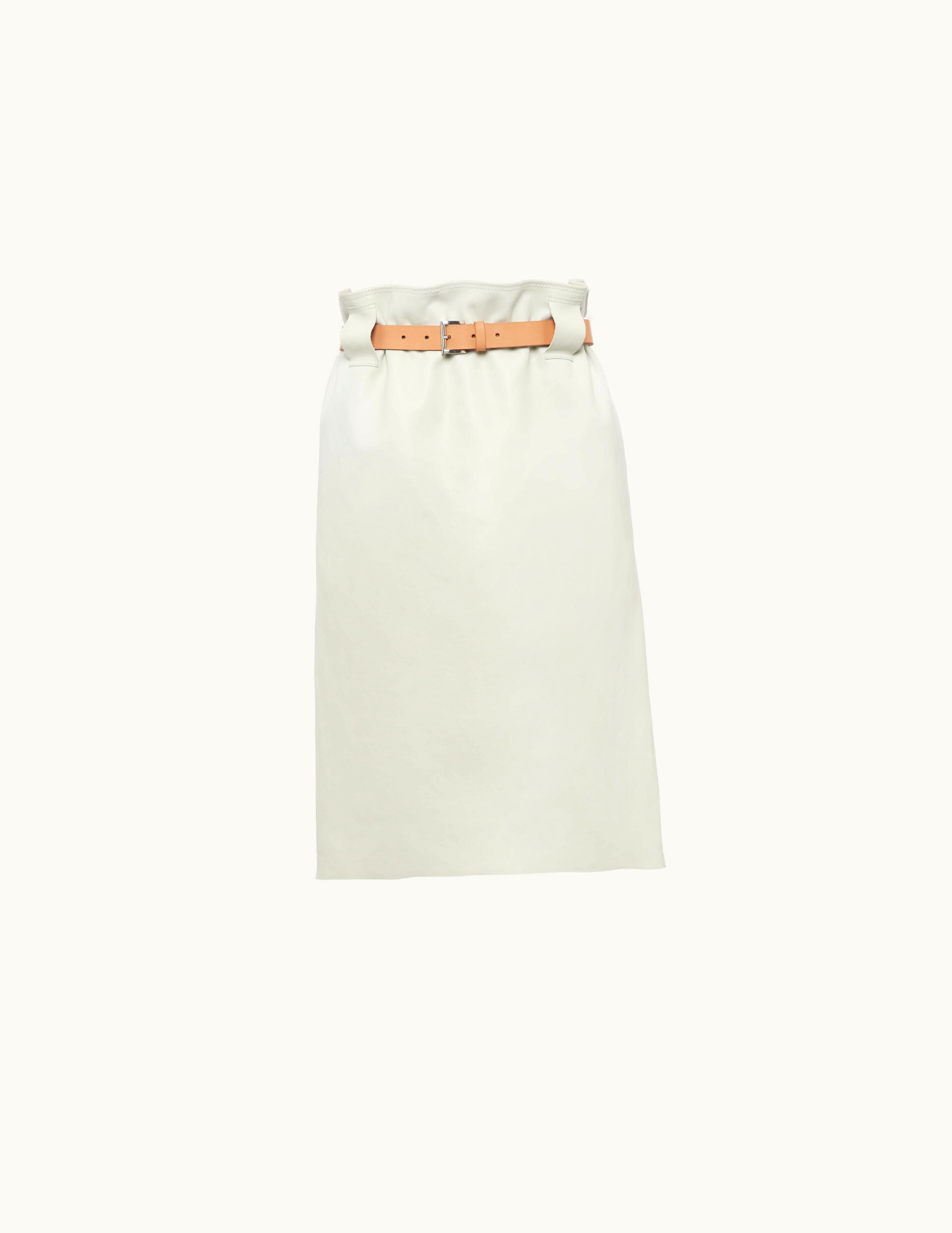 Prada Prada Ice Leather Skirt