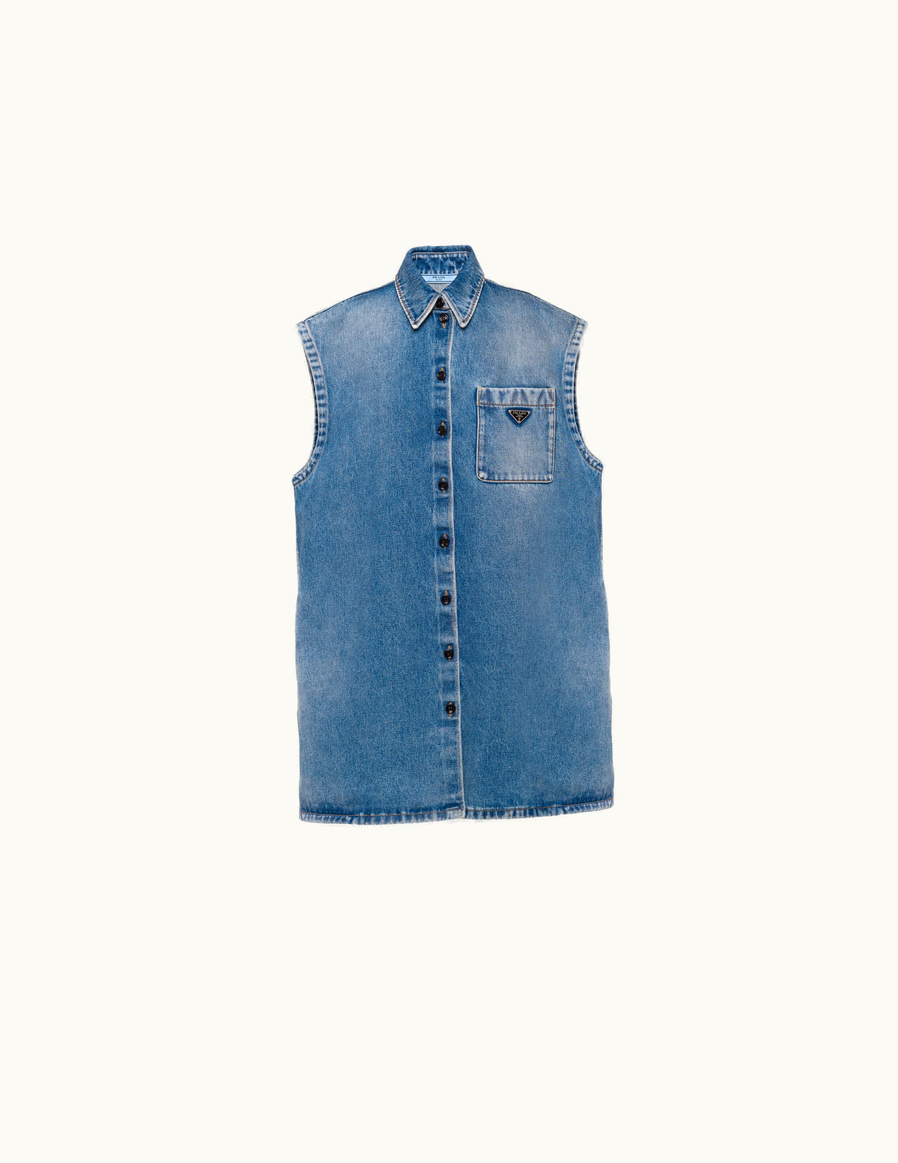 Prada Sky Blue Denim Shirt
