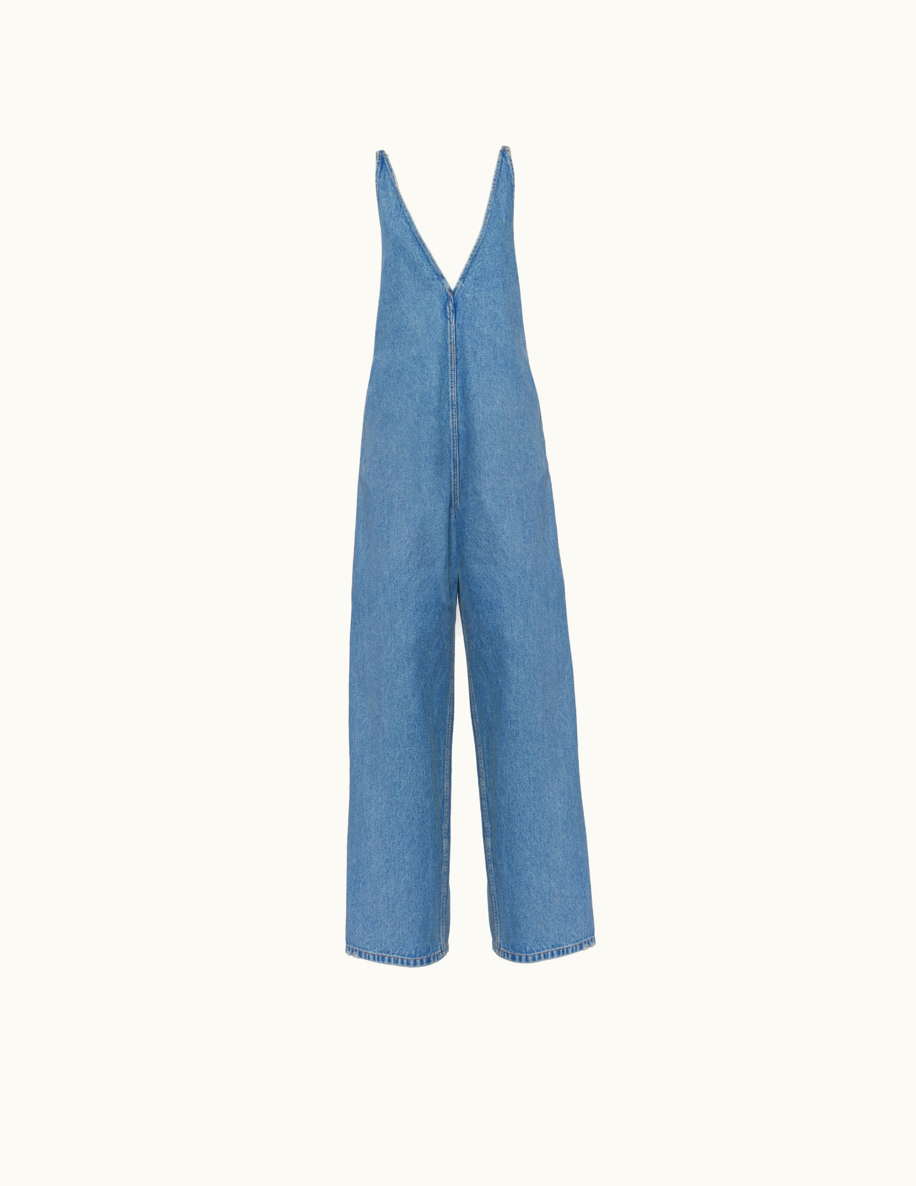 Prada F0ban Denim Jumpsuit