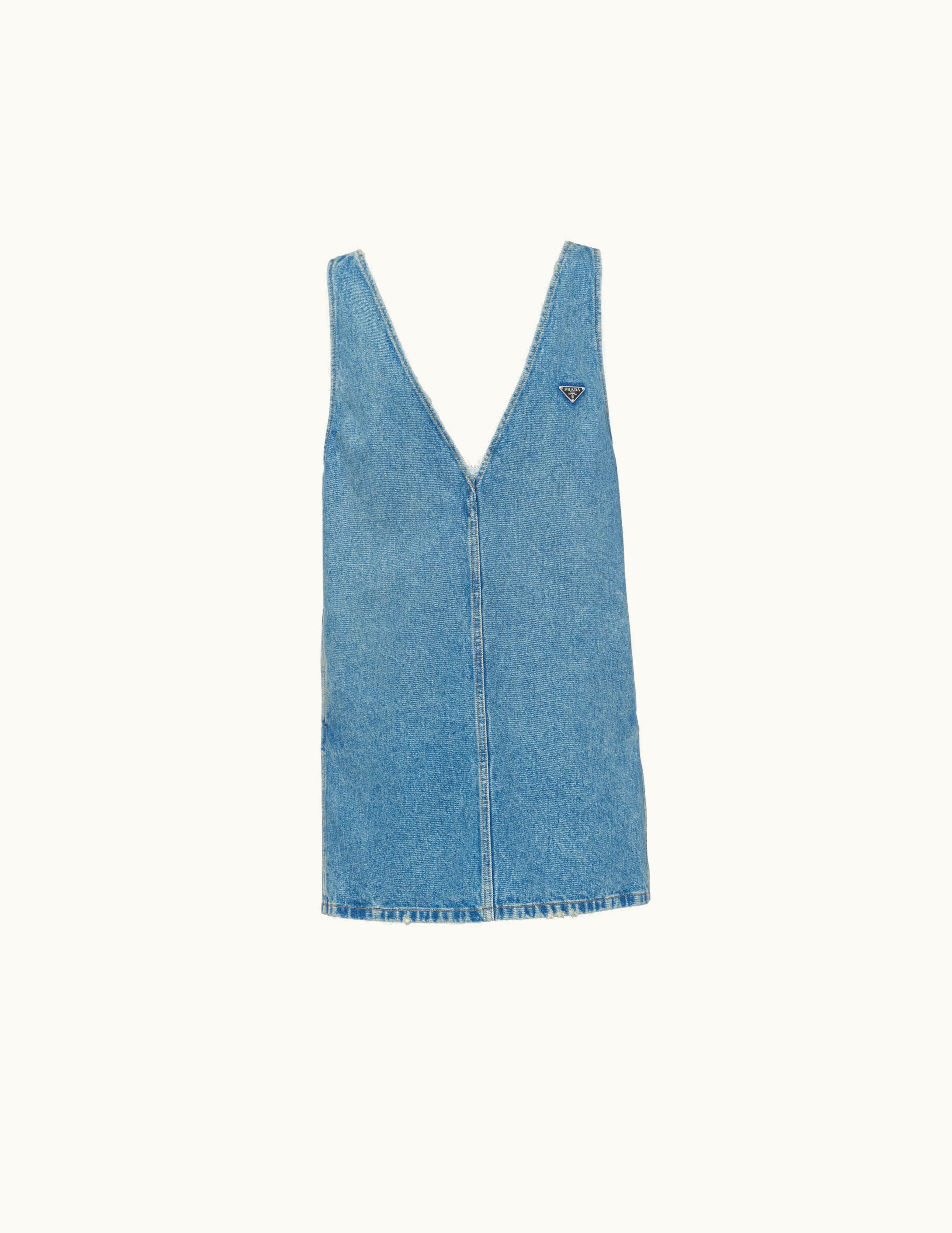 Prada F0ban Denim Dress