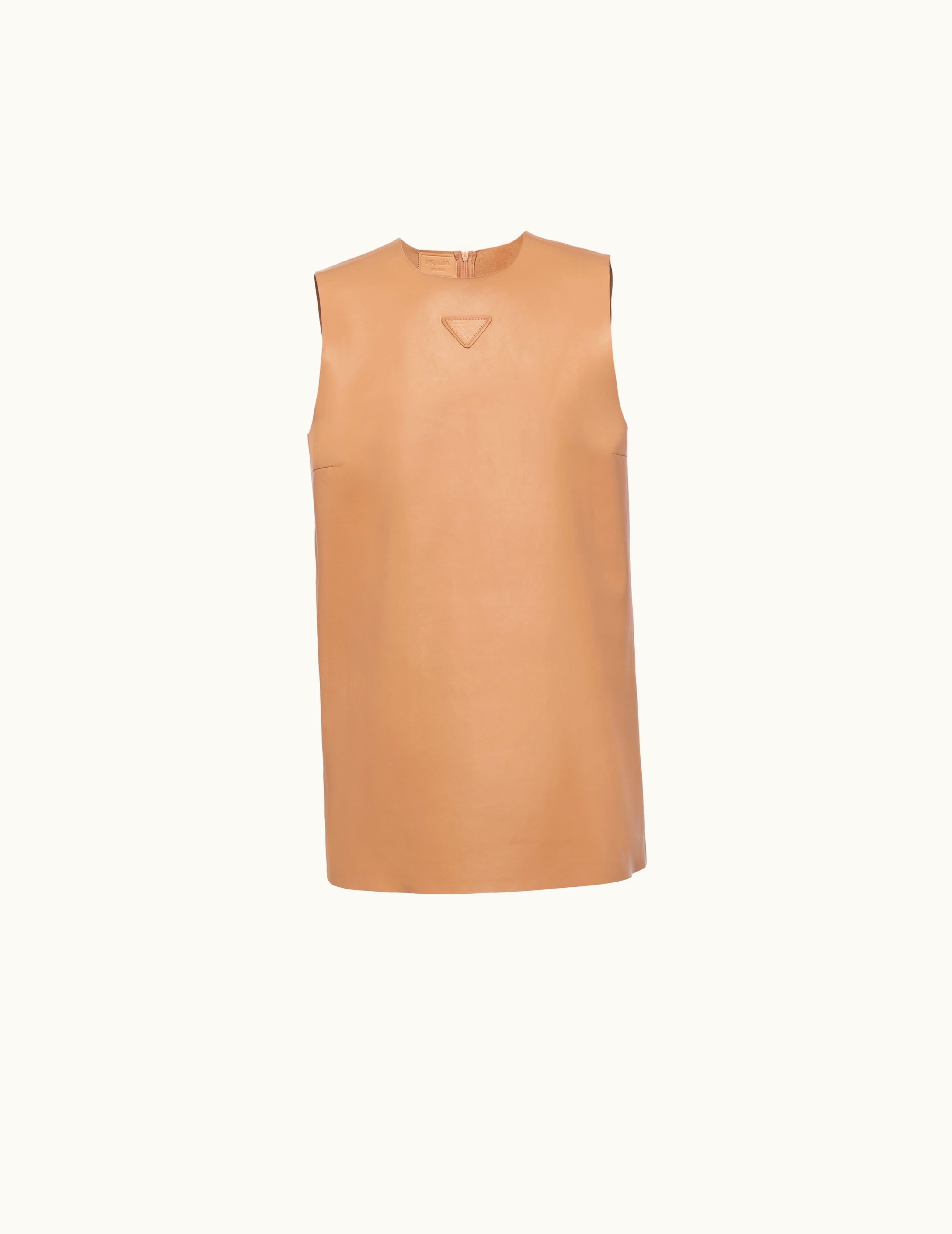 Prada Natural Stretch Nappa Leather Top