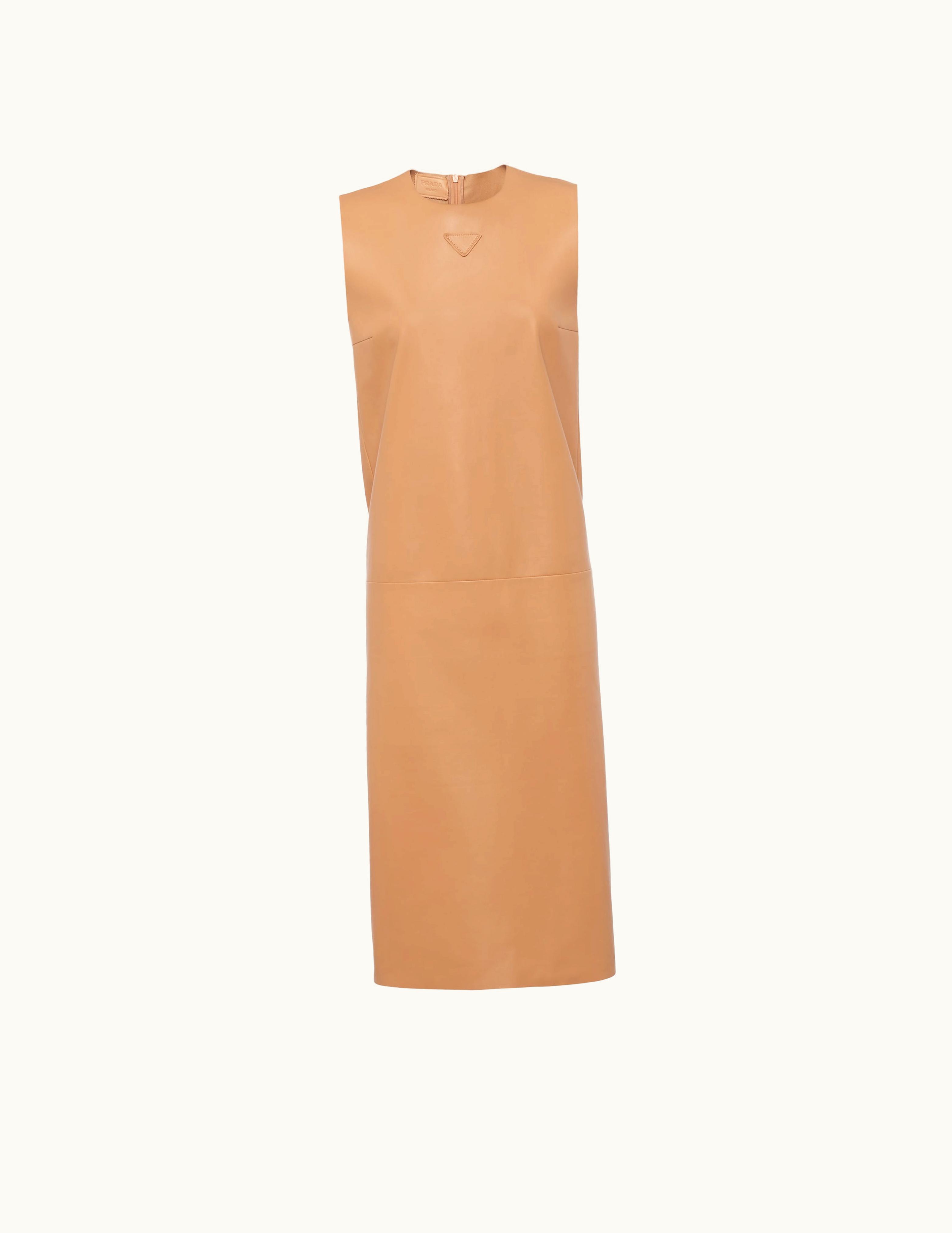 Prada Prada Natural Nappa Leather Dress