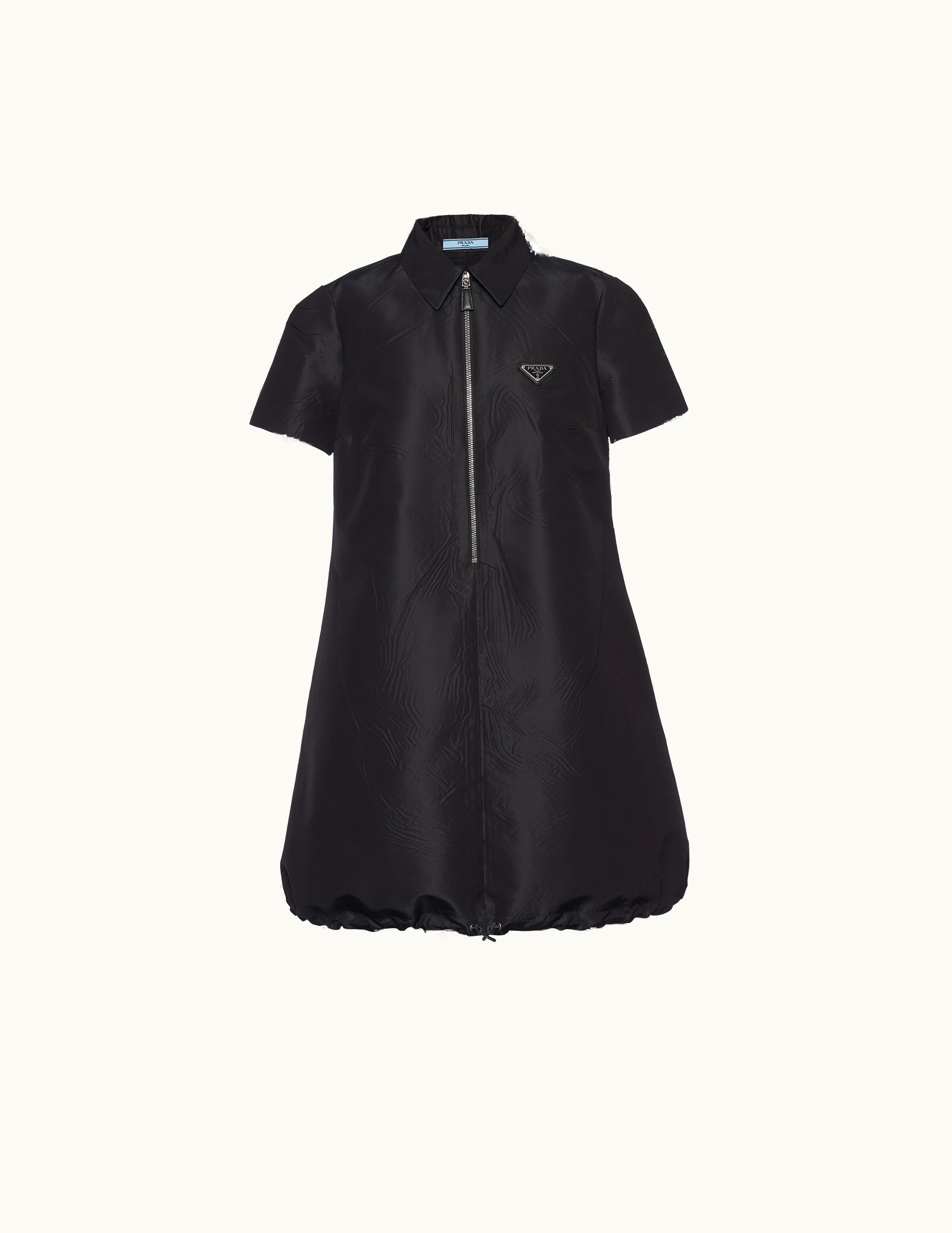 Prada Prada Black Faille Minidress