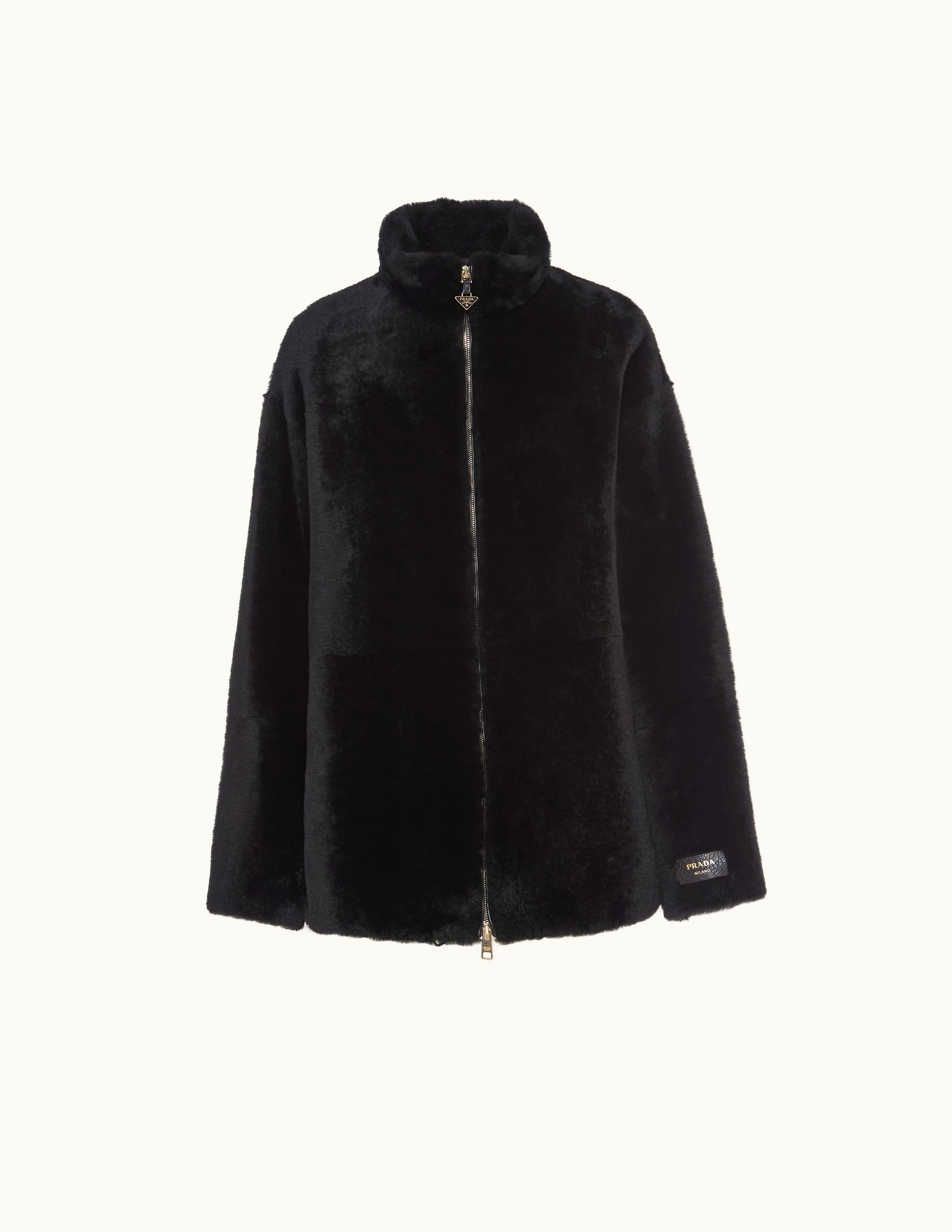 Prada Prada Black Shearling Fur Jacket