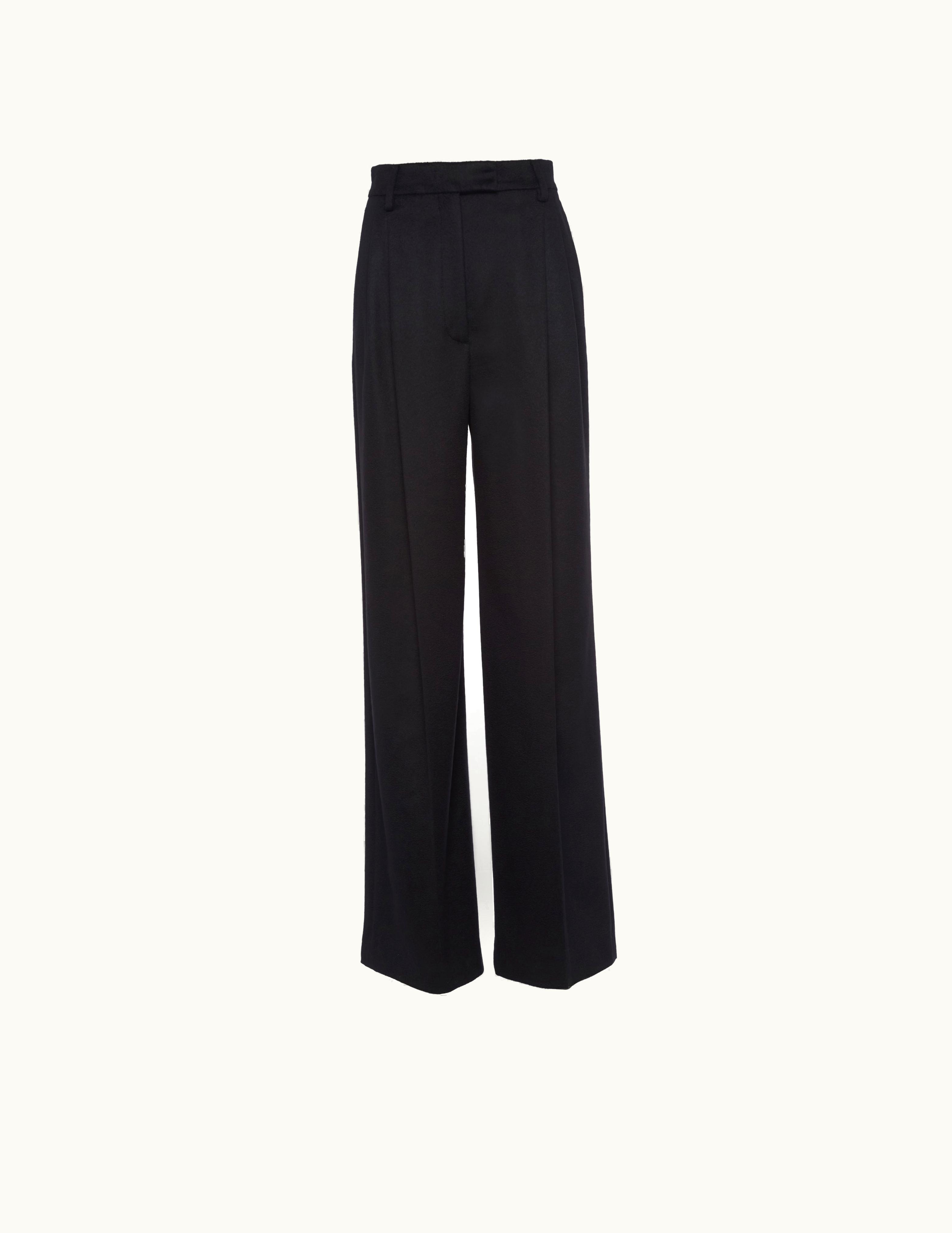 Prada Prada Angled Black Cashmere Pants