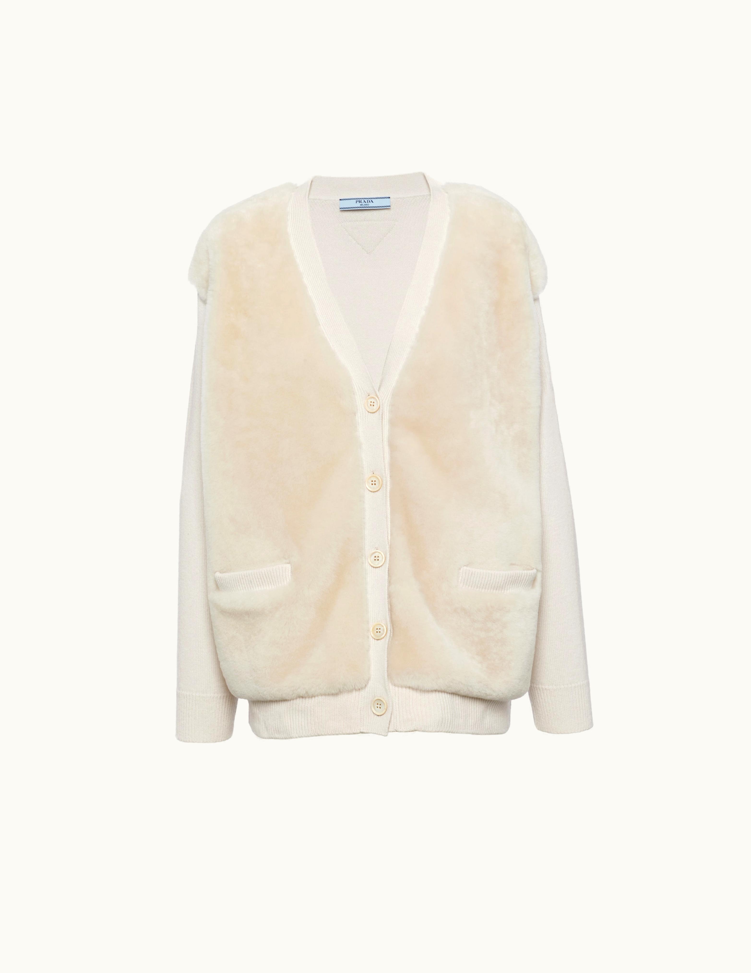Prada Prada Ivory Cashmere Cardigan
