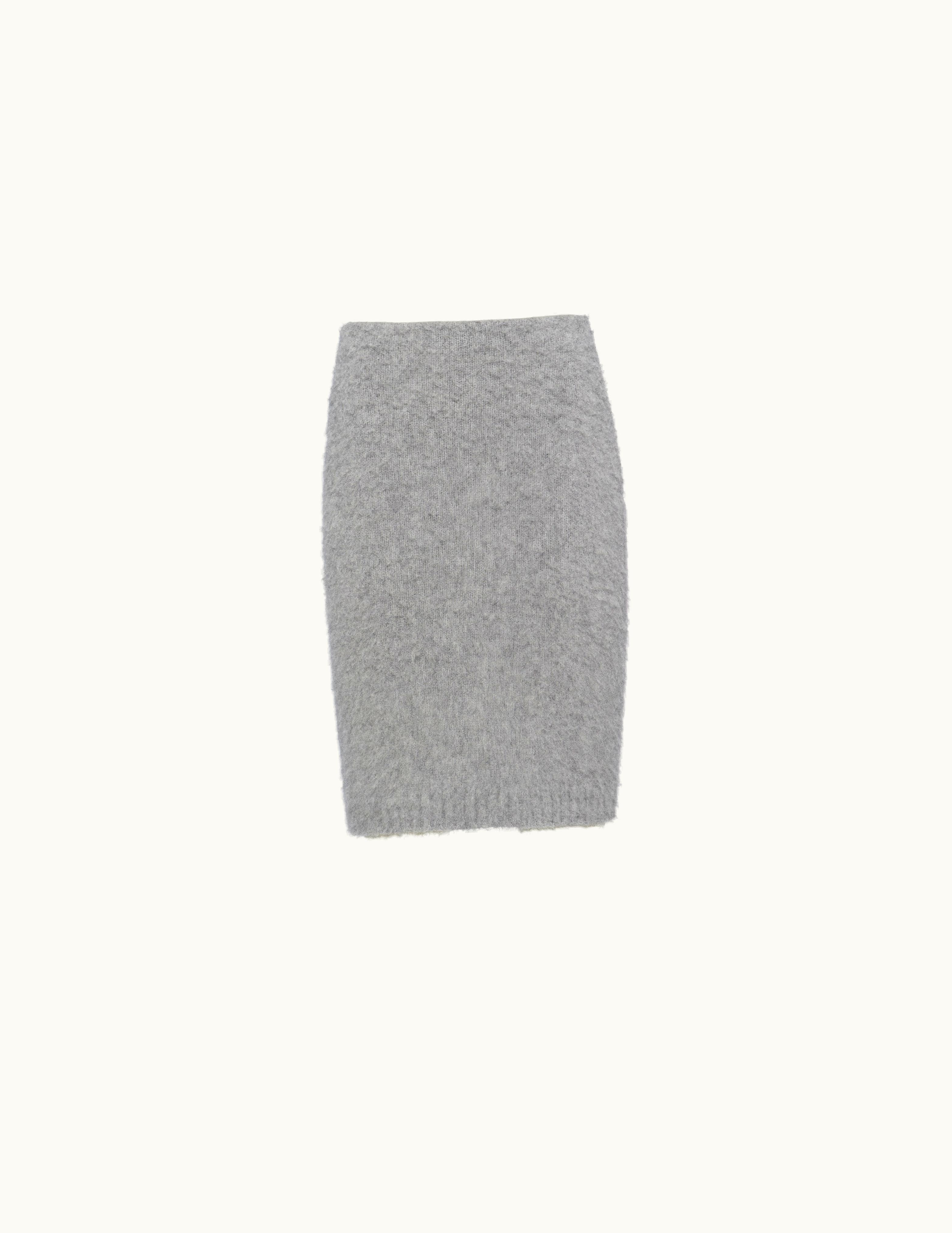 Prada Prada Grey Cashmere Skirt