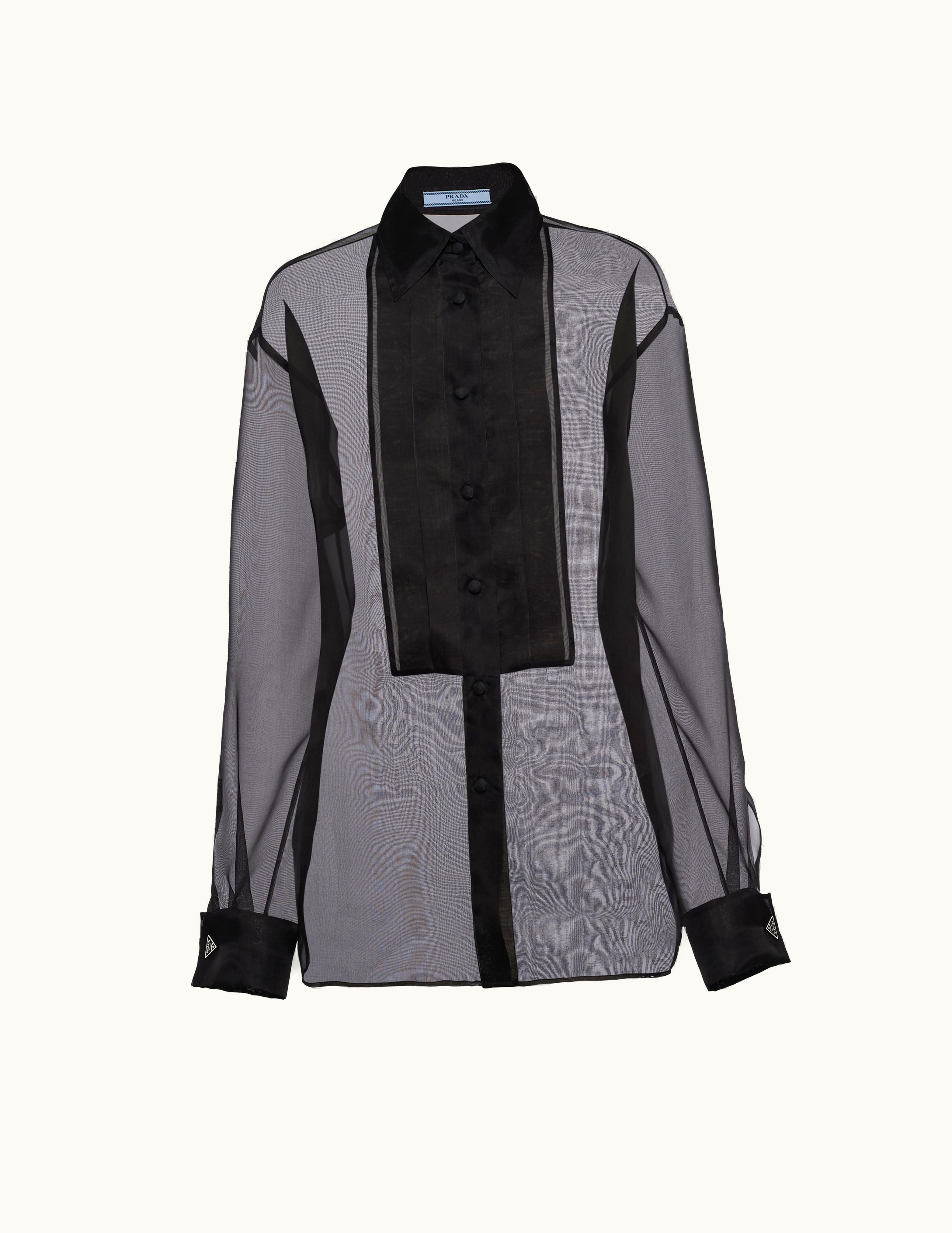 Prada Prada Black Organza Shirt