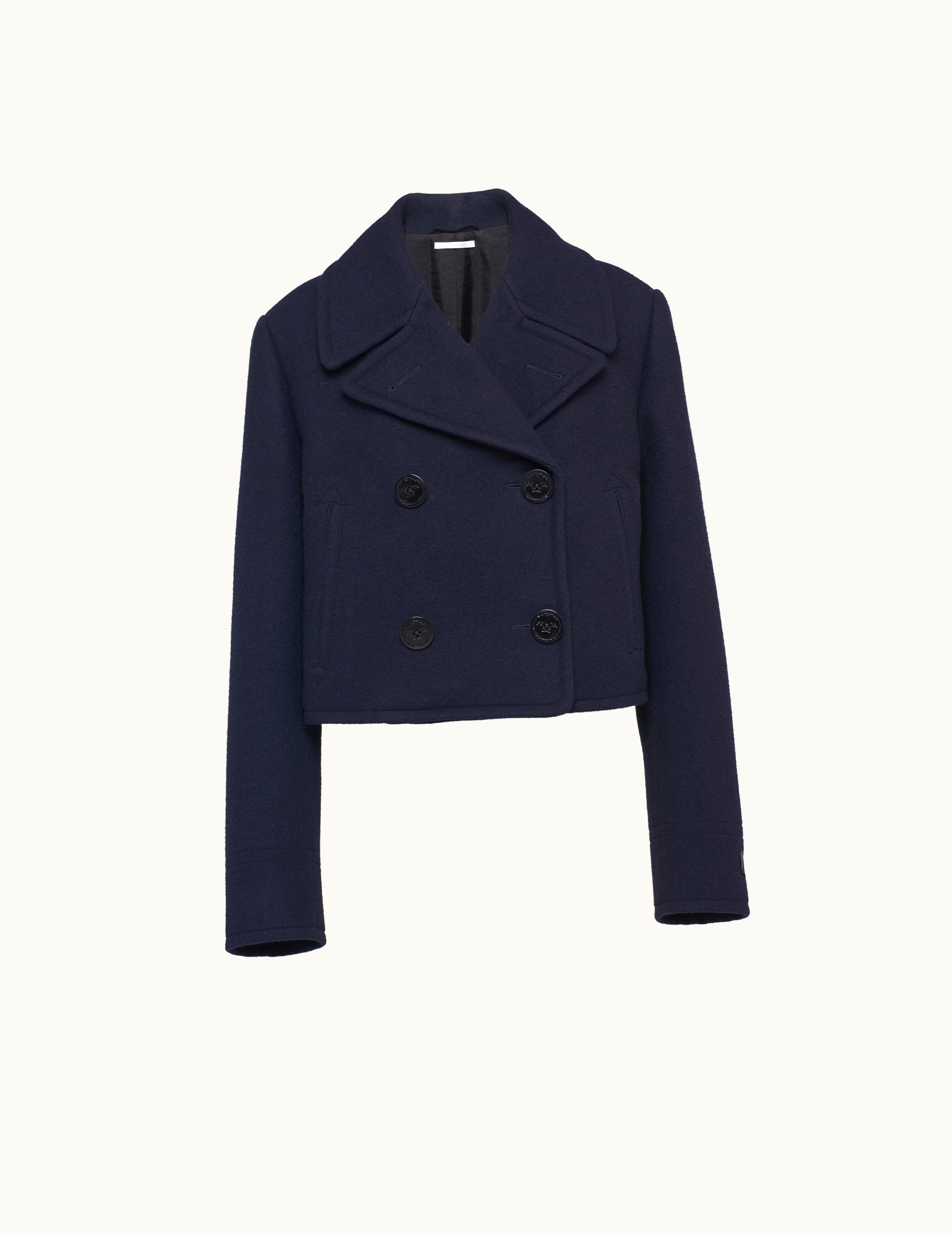 Prada Prada Signature Peacoat Luxury Cloth Jacket Navy Blue
