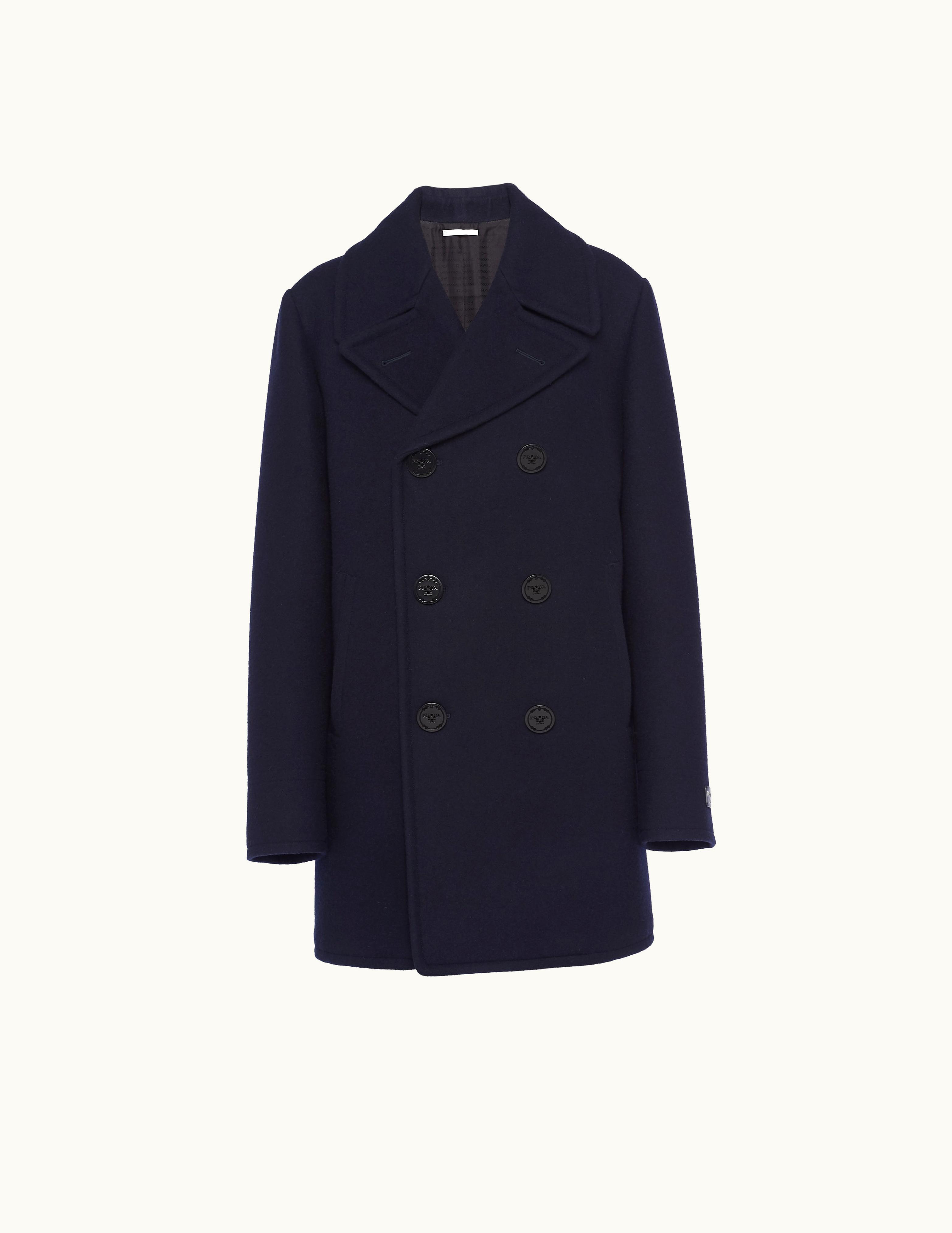 Prada Prada Classic Double-breasted Peacoat Navy